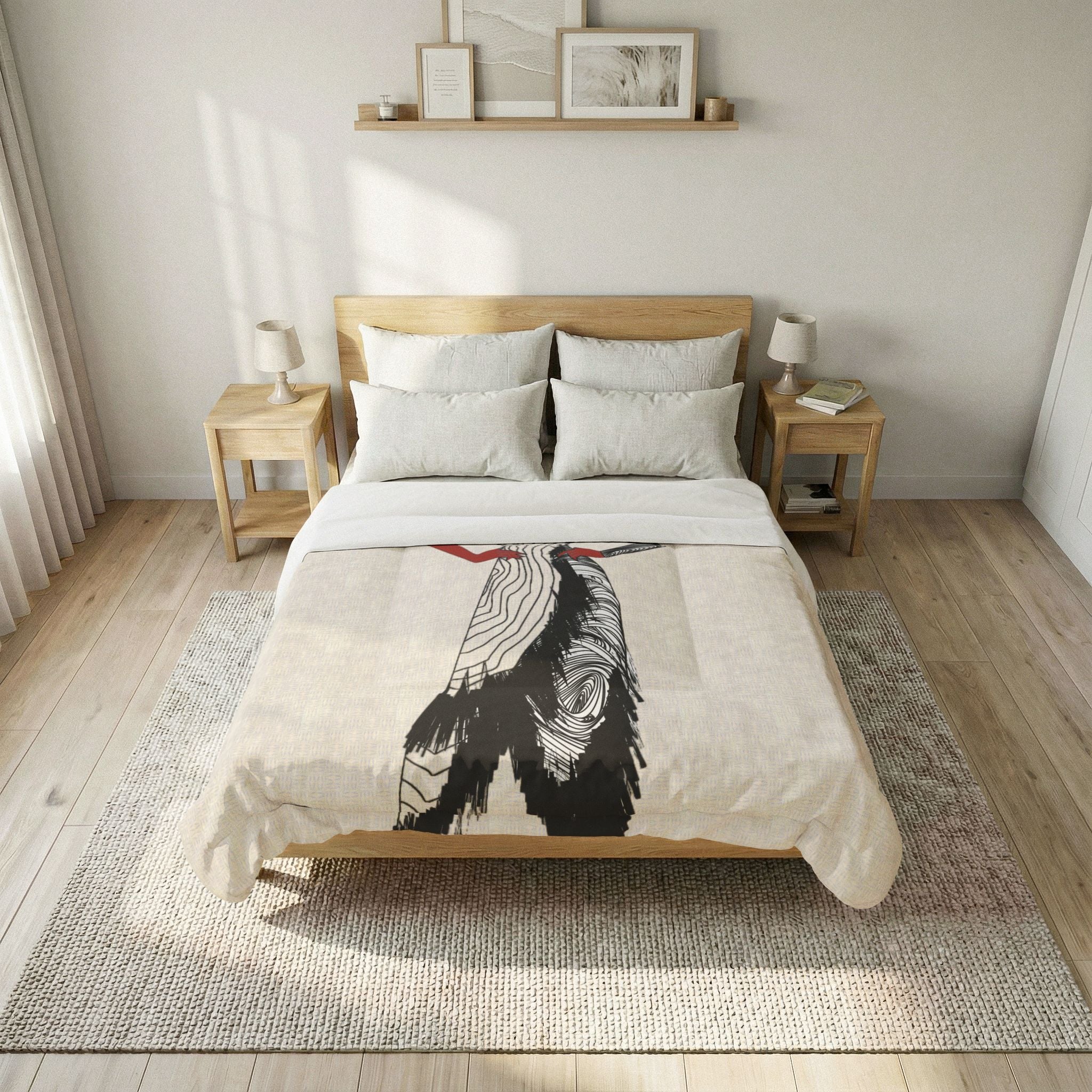 "Fierce Honey" Art Deco Fashion Cotton Comforter – Vintage - Model Design