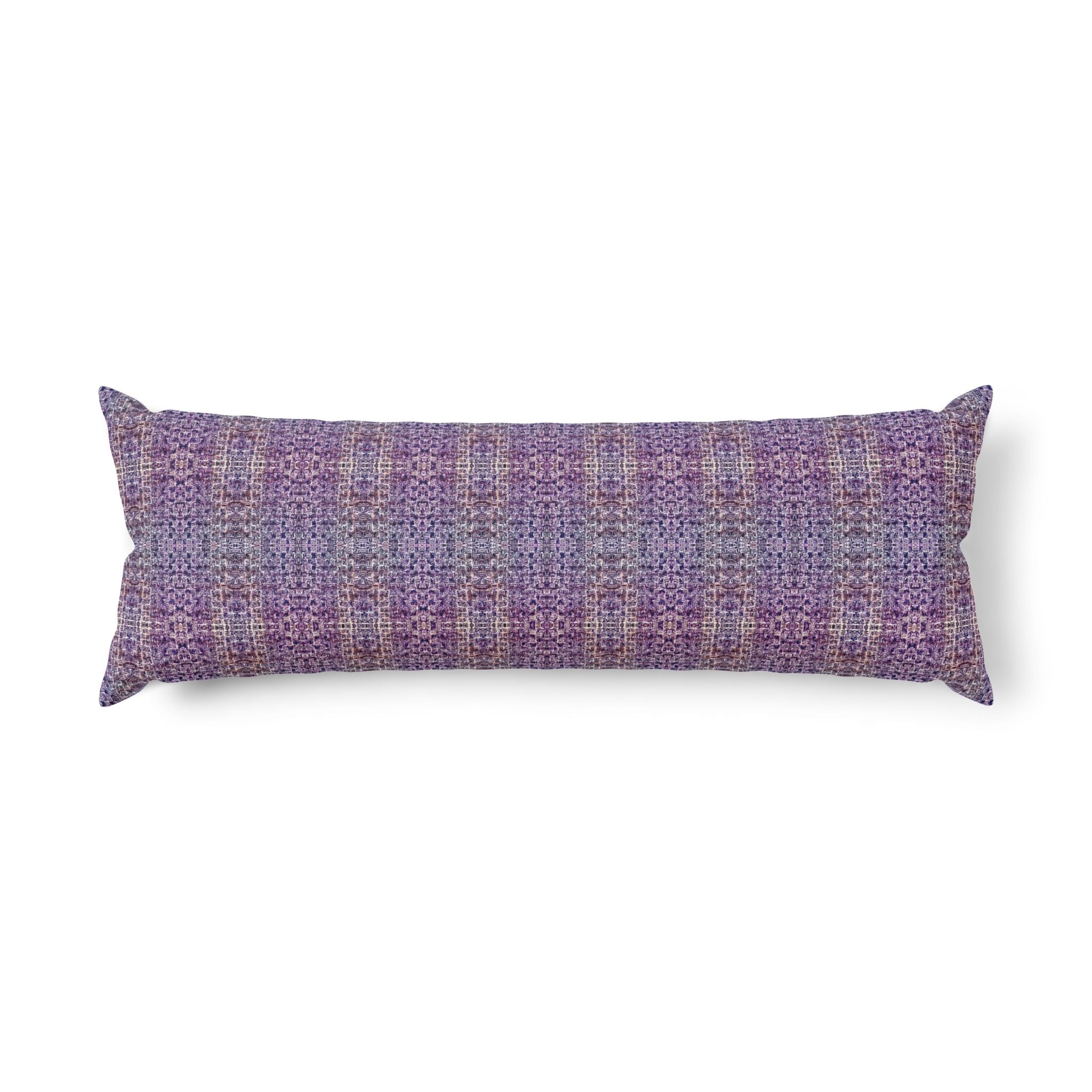 "Pauline, My Love" Purple Mosaic Body Pillow — Cozy Decorative Lumbar Cushion