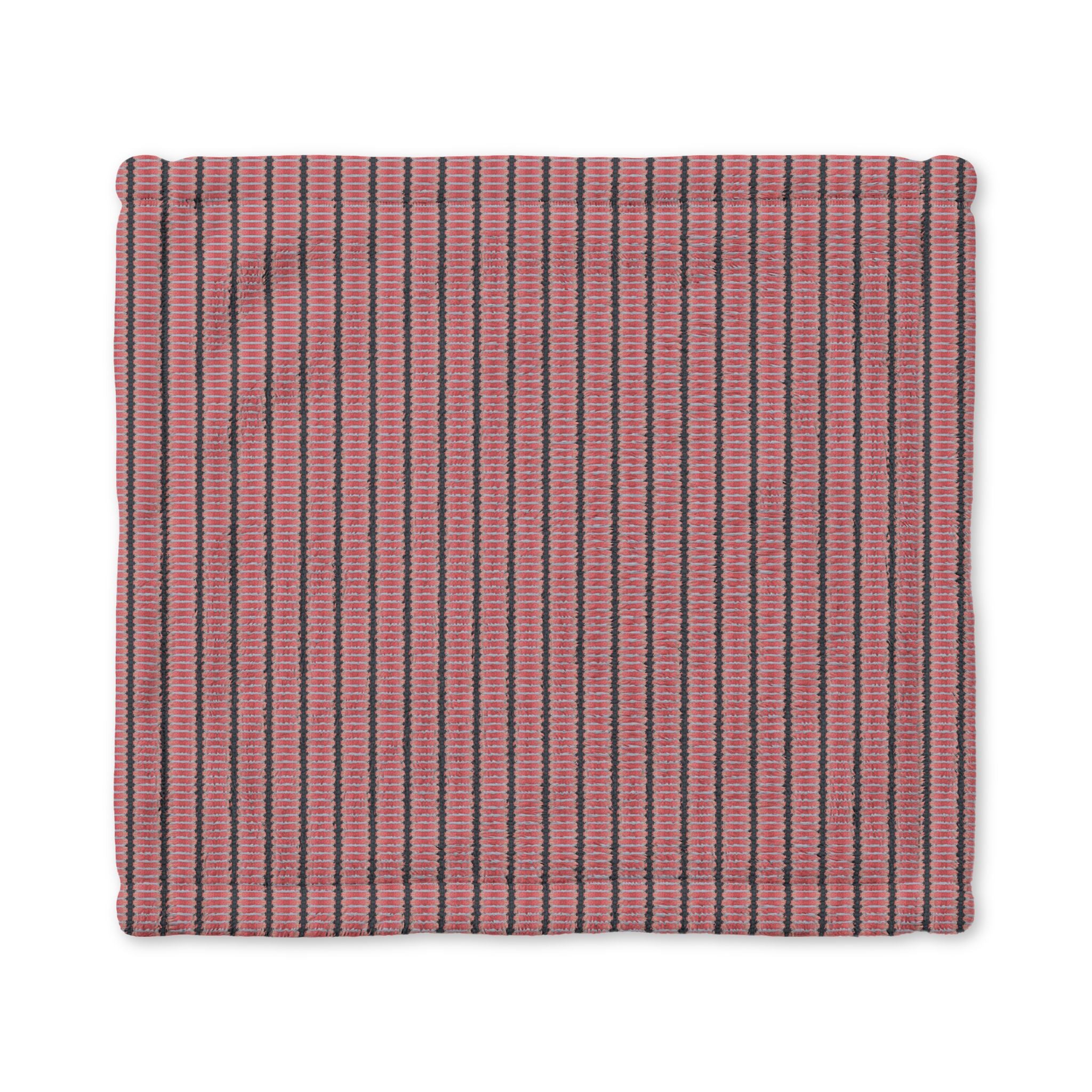 "The Nike of Samothrace" Minky Baby Lovey Blanket — Soft Pink Striped Security Blanket for Newborns & Toddlers