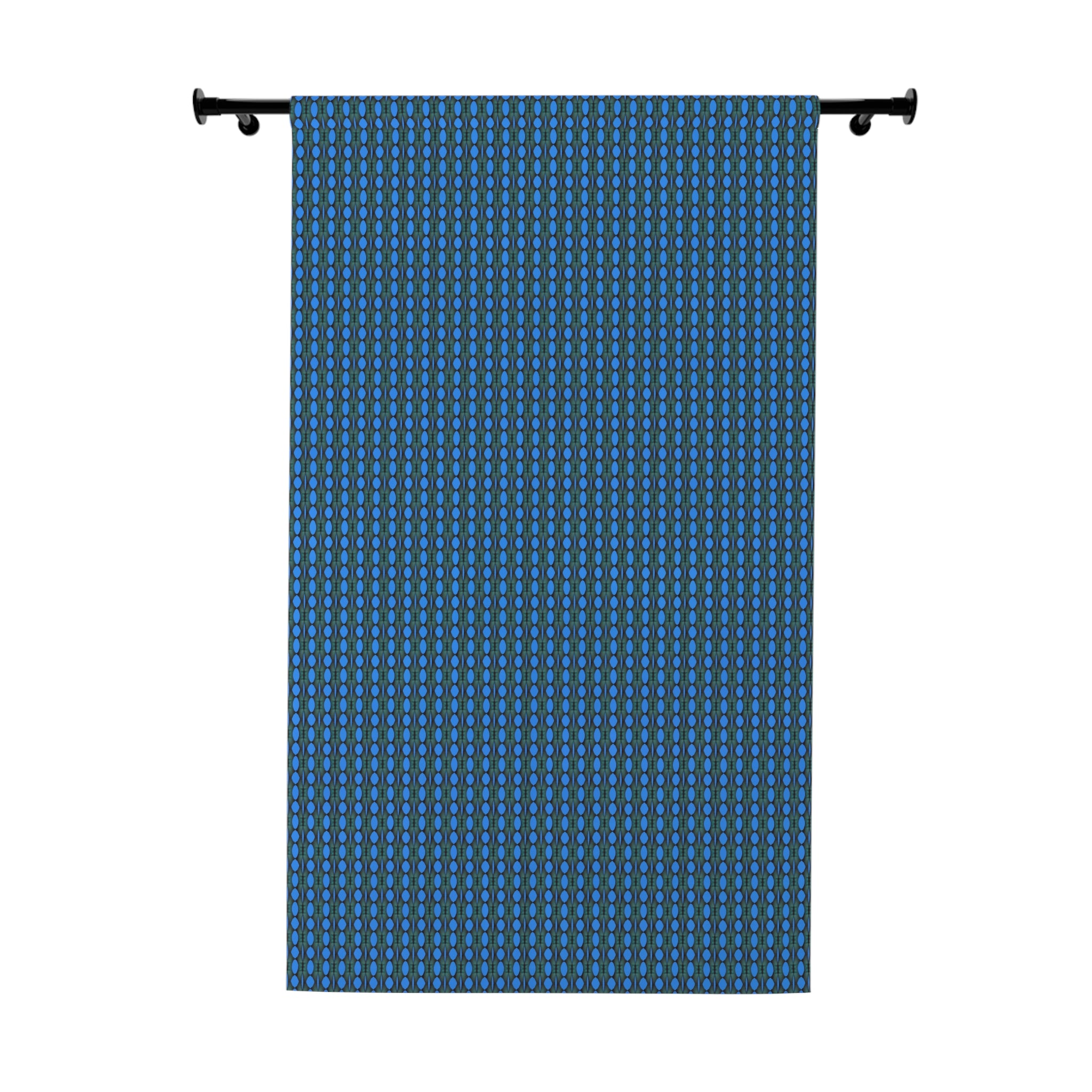 "Where Are We Going?" Kids' Blue and Green Blackout Window Curtains (1 Piece)