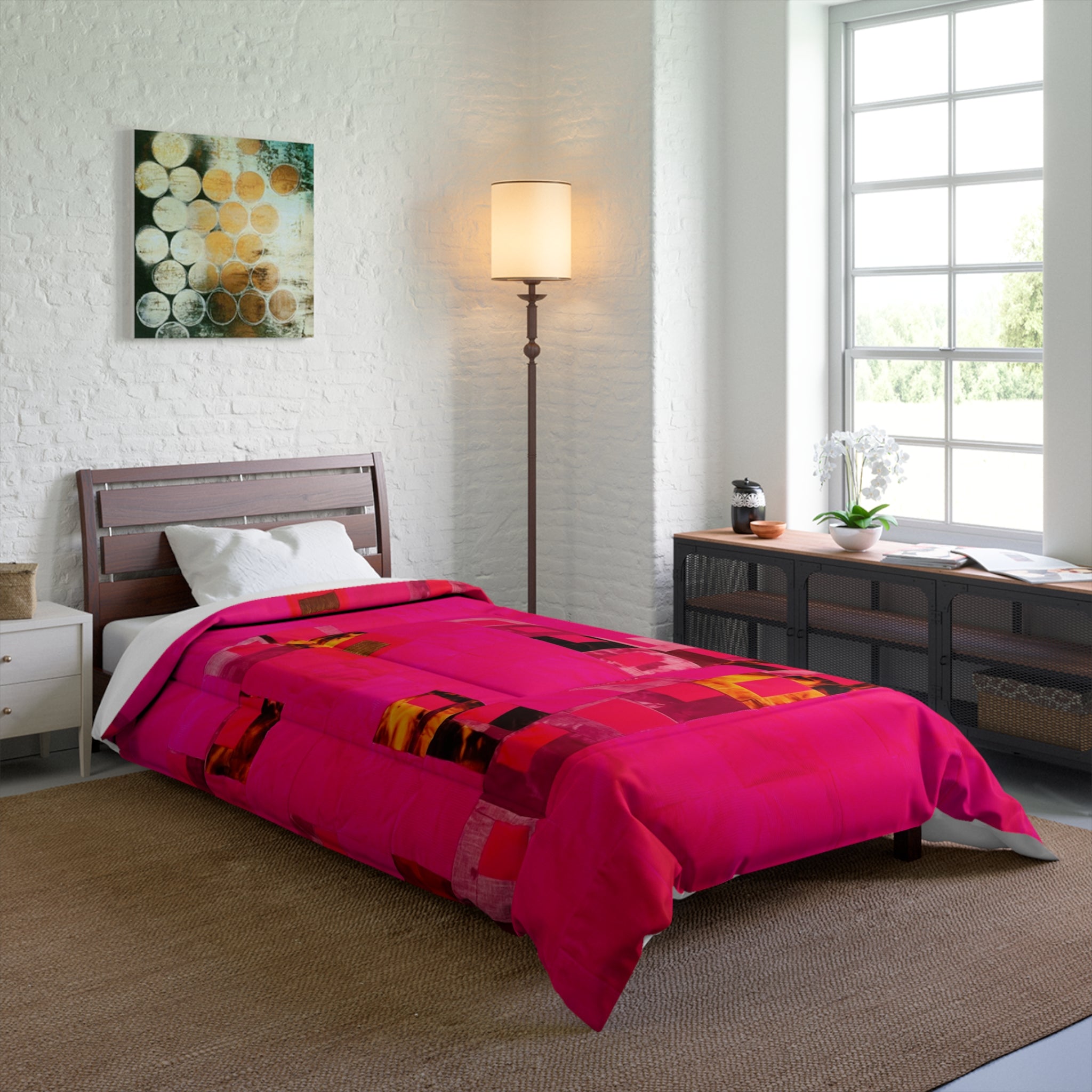 "Lela" Mosaic Pink Lovely Comforter