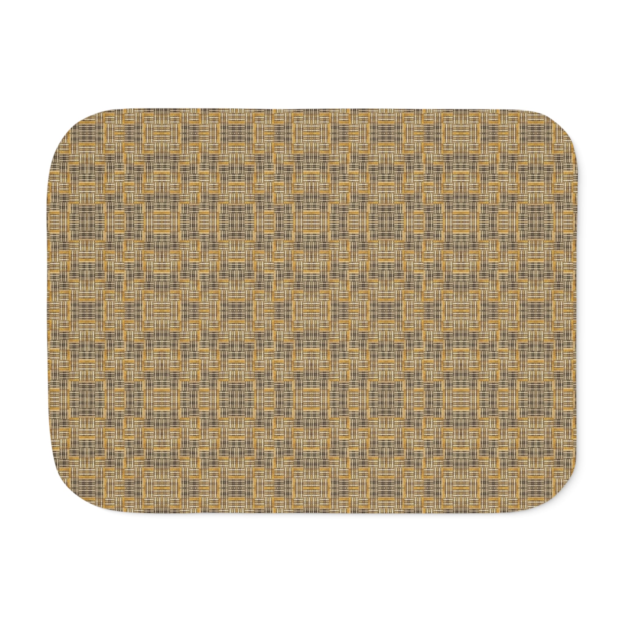 "All Things Fall Apart" Cozy Neutral Sherpa Blanket – Reversible Beige Plaid & Faux-Sherpa Throw