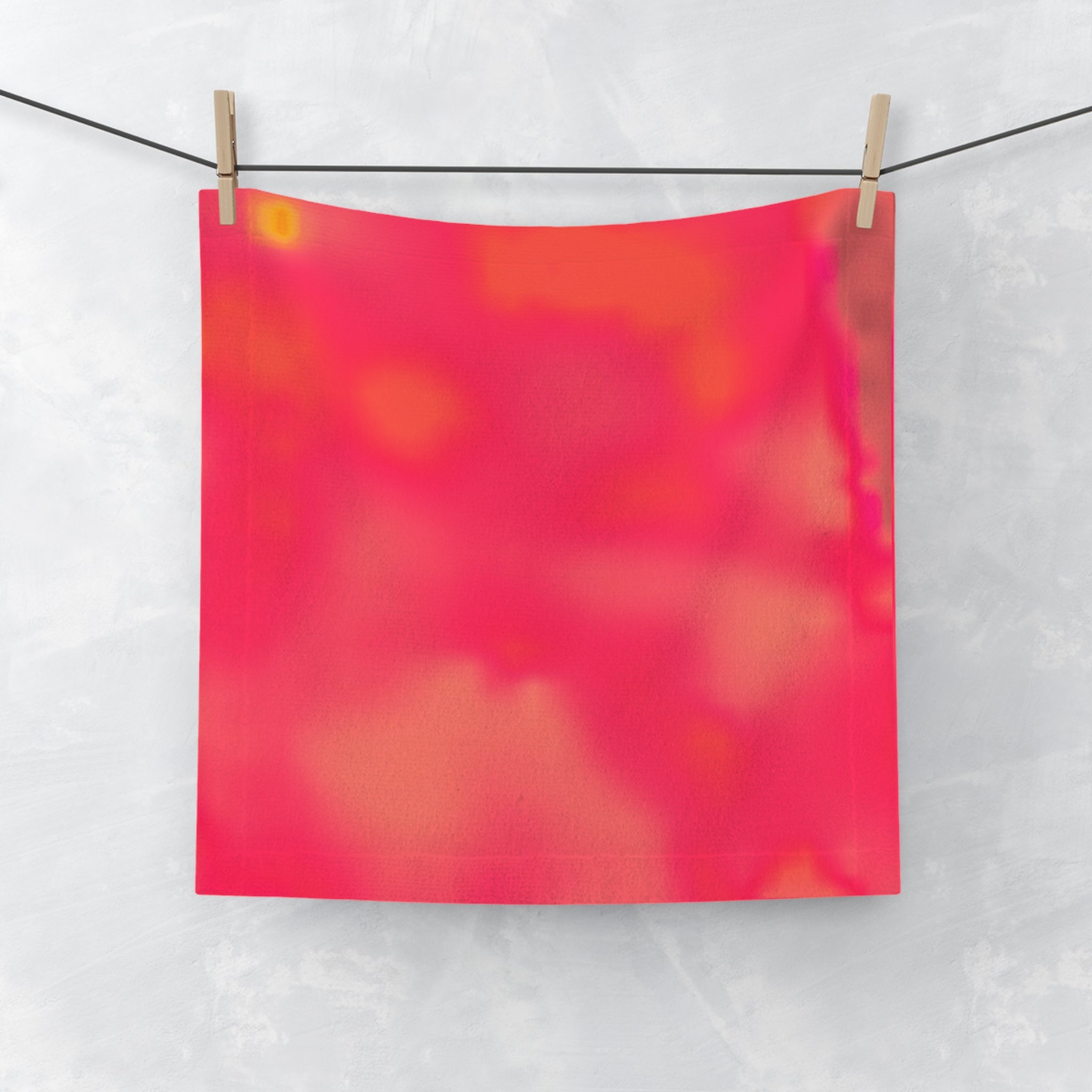 "The Skies Will Break For You, My Friend"Vibrant Sunset Tie-Dye Face Towel