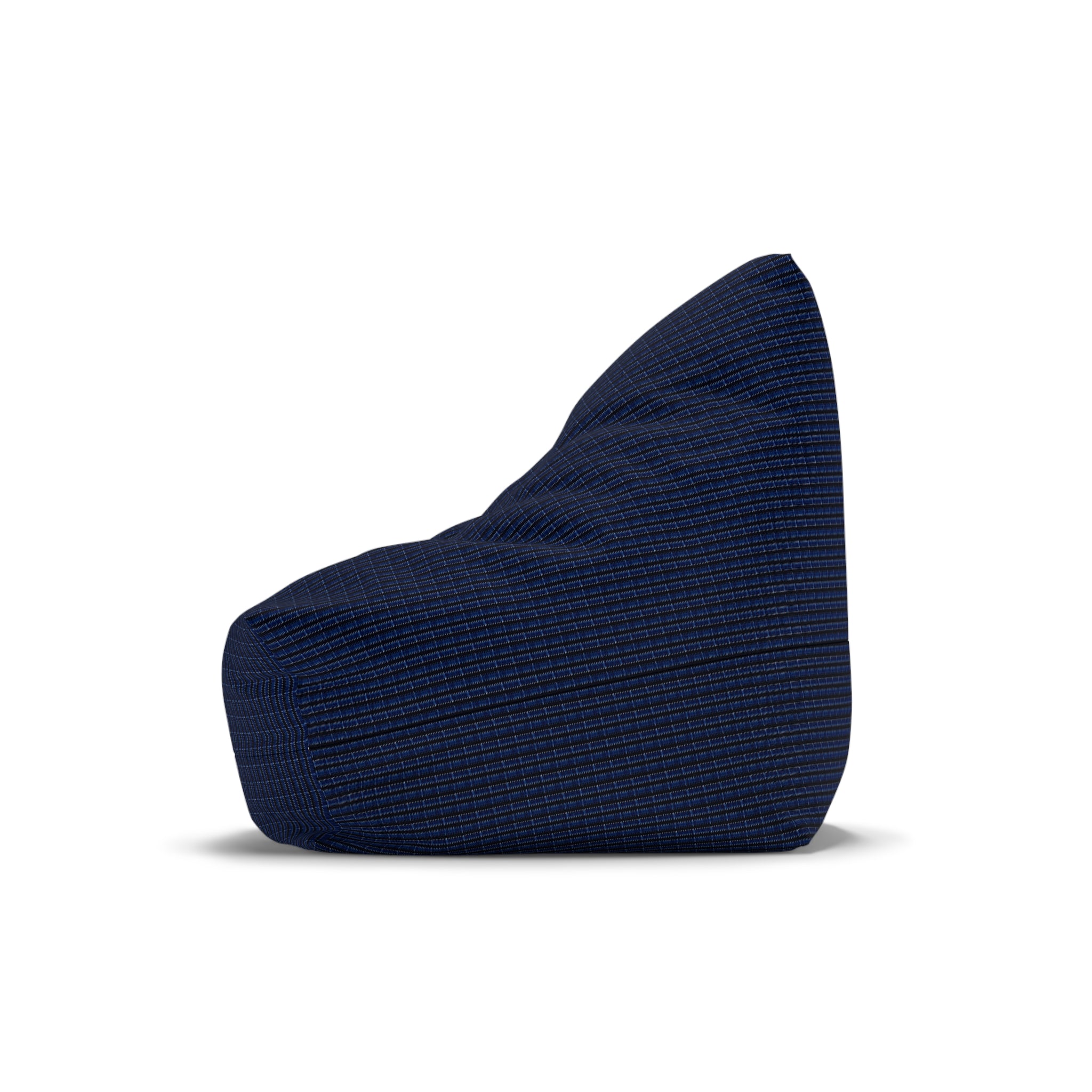 "Mississippi Midnight: Lovely Banjo Blues" Nave and Black Zig Zag Lines Bean Bag Chair Cover