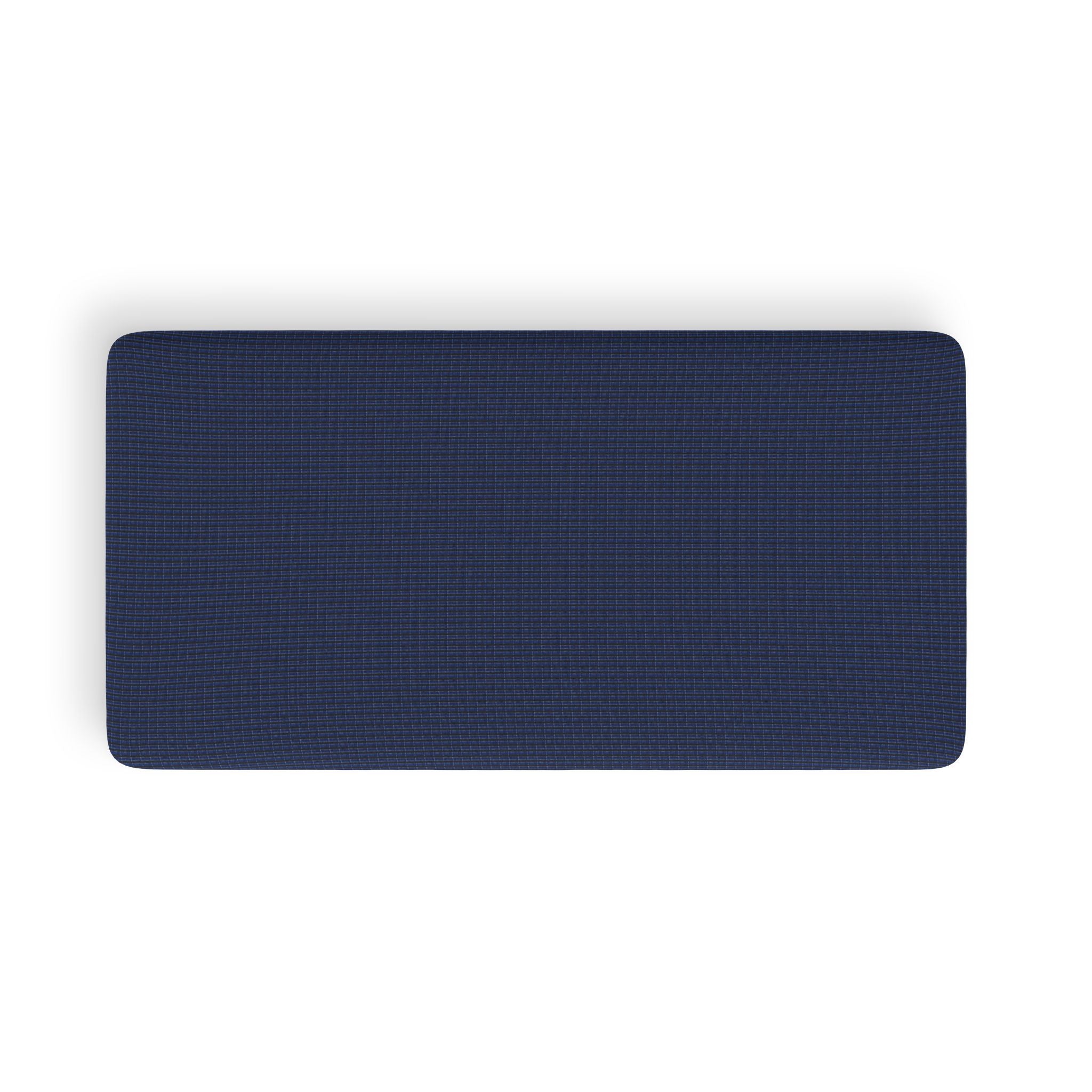 "Mississippi Midnight: Lovely Banjo Blues" Navy Blue and Black Textured Fitted Sheet — All-Over Print Bed Sheet