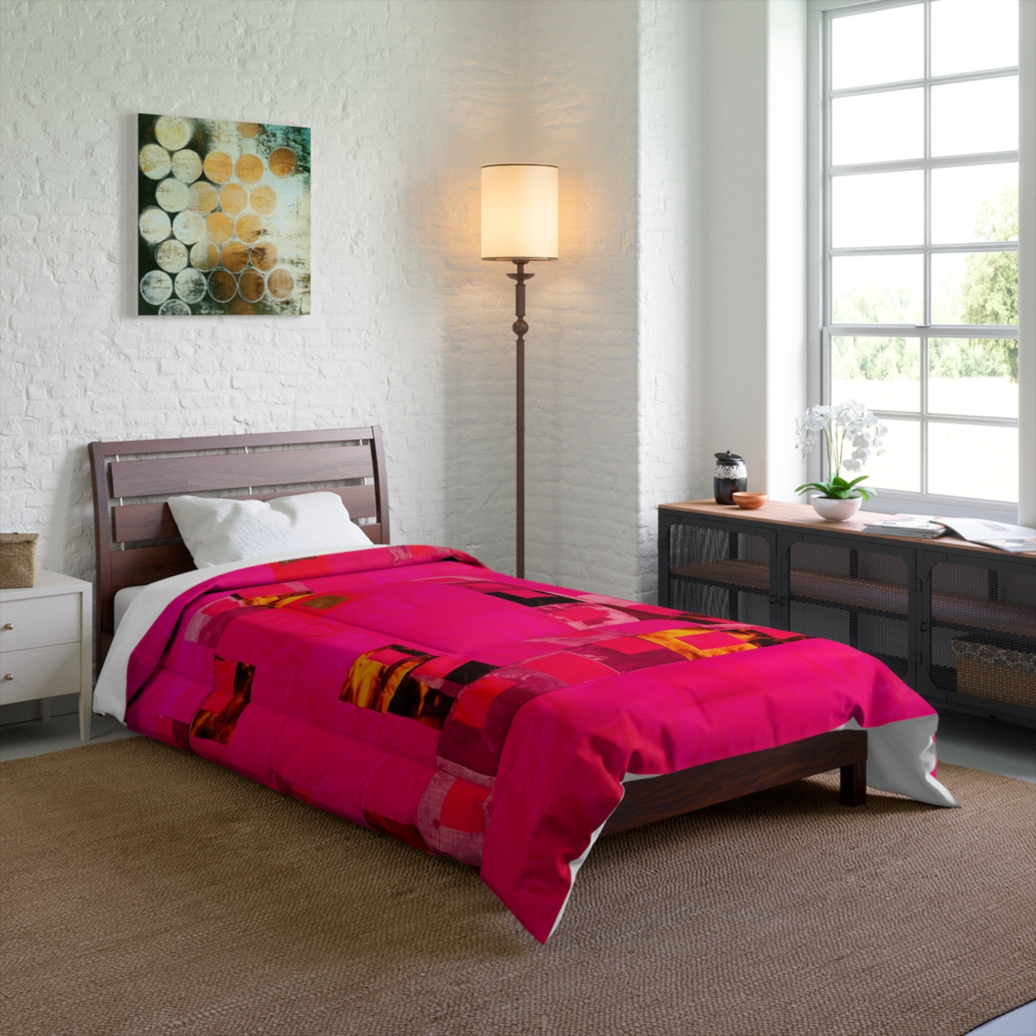 "Lela" Mosaic Pink Lovely Comforter