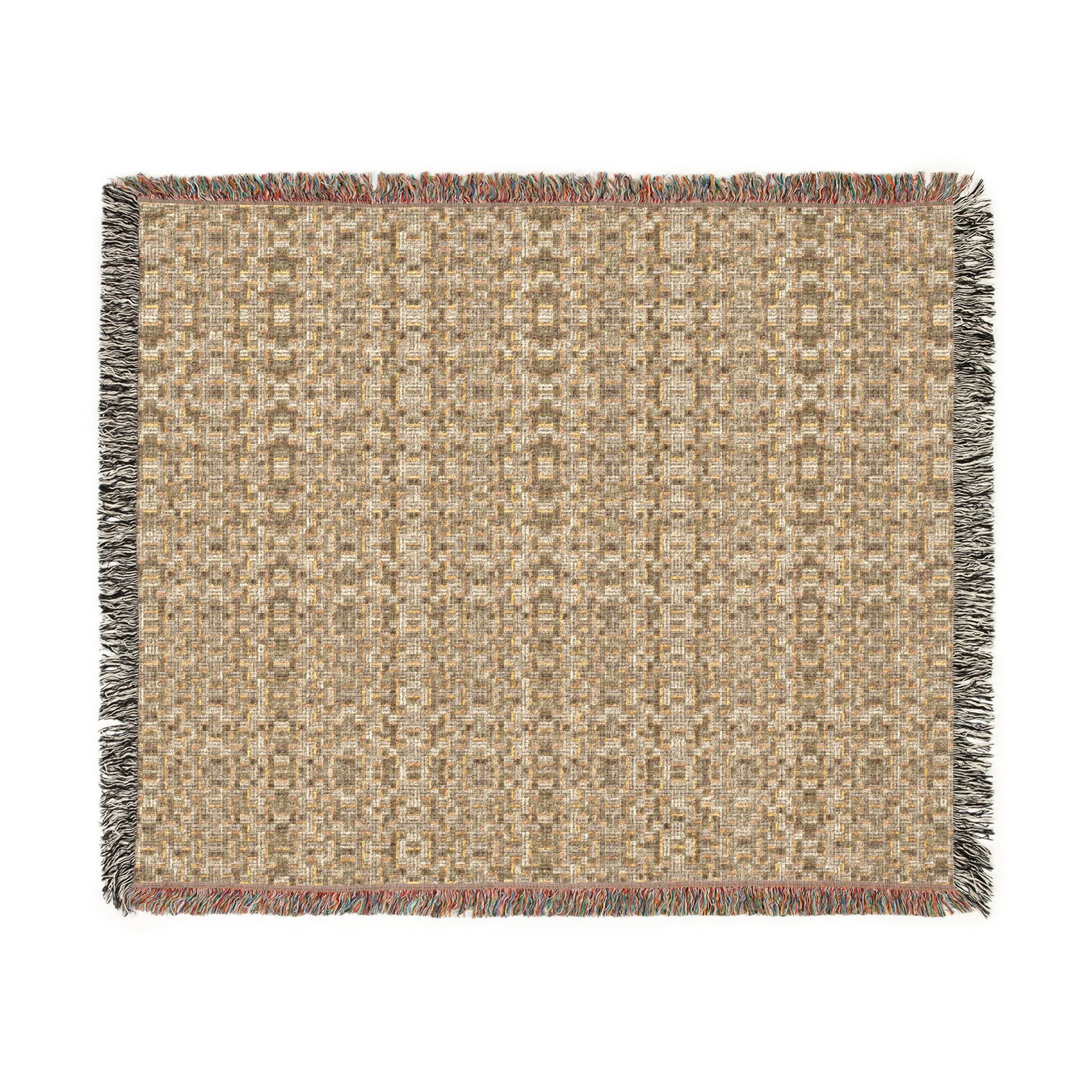 "All Things Fall Apart" Woven Blanket — Cozy Throw for Living Room & Cabin Decor