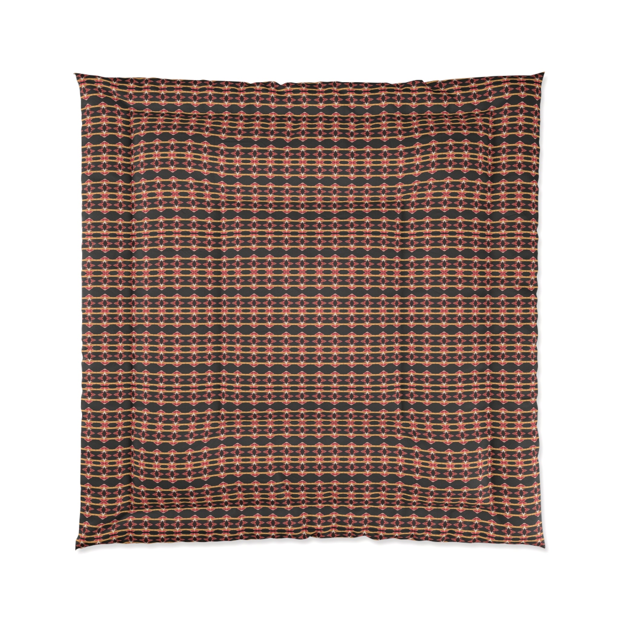 "Native America Now" Brown Plaid Comforter - Rustic Buffalo Check Bedding