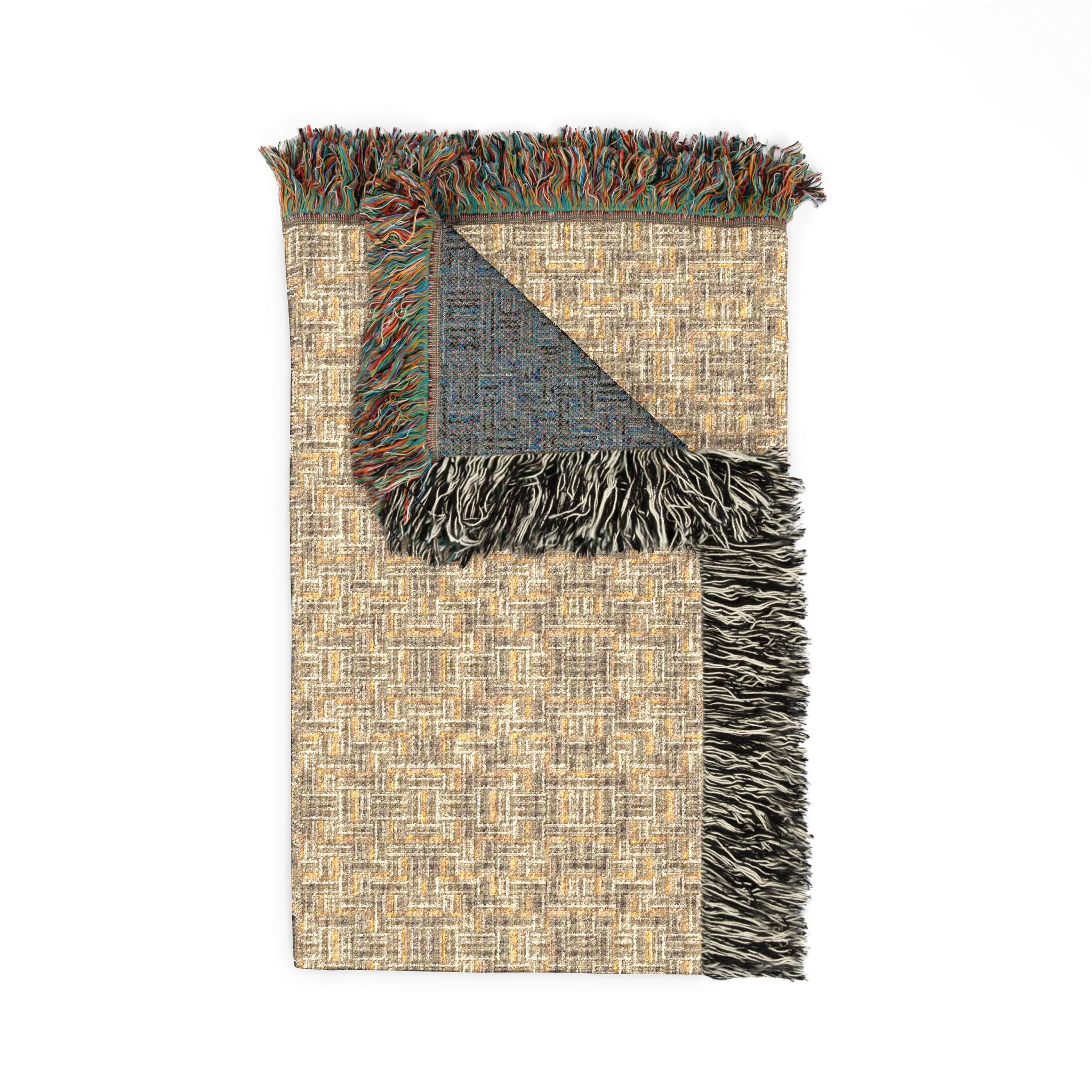 "All Things Fall Apart" Woven Blanket — Cozy Throw for Living Room & Cabin Decor