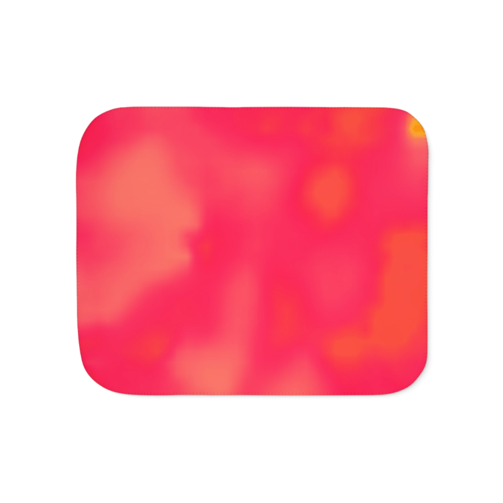 "The Skies Will Break For You, My Friend" Sherbet Plush Sherpa Blanket - Vibrant Coral Tie-Dye Reversible Throw