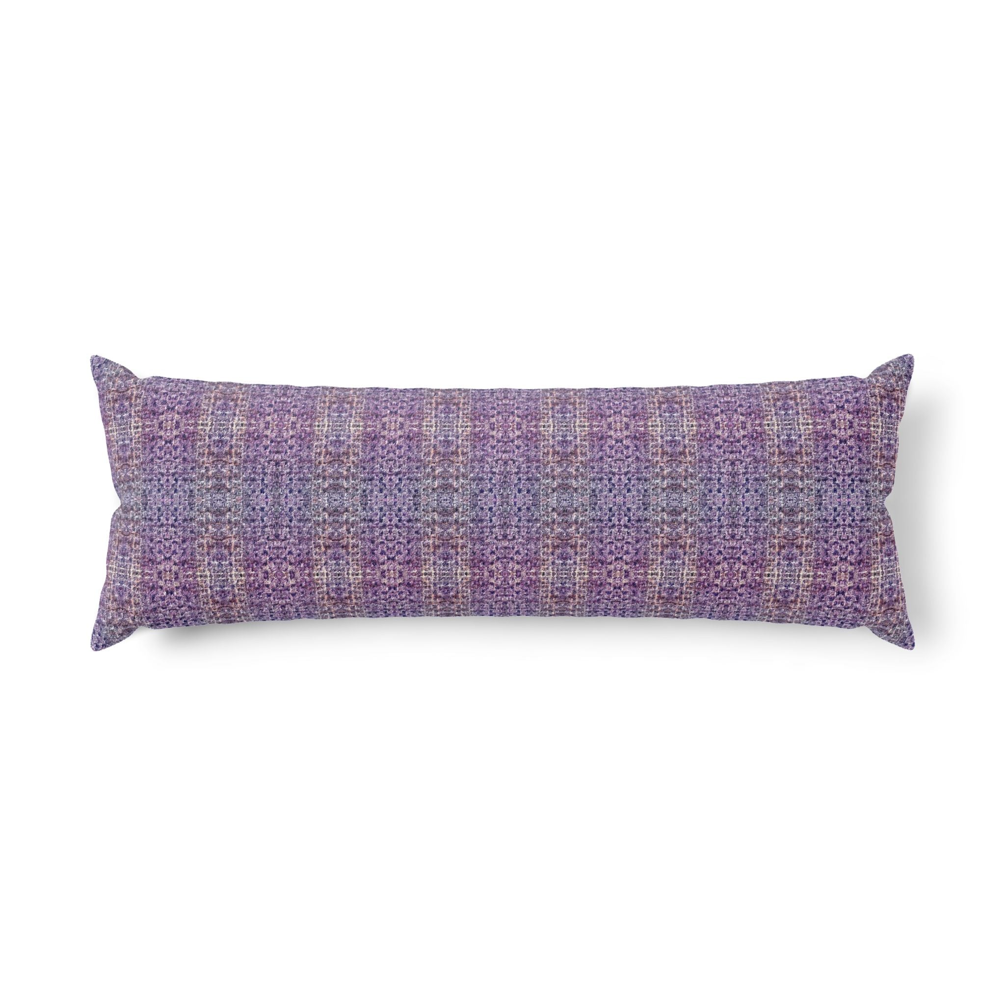"Pauline, My Love" Purple Mosaic Body Pillow — Cozy Decorative Lumbar Cushion