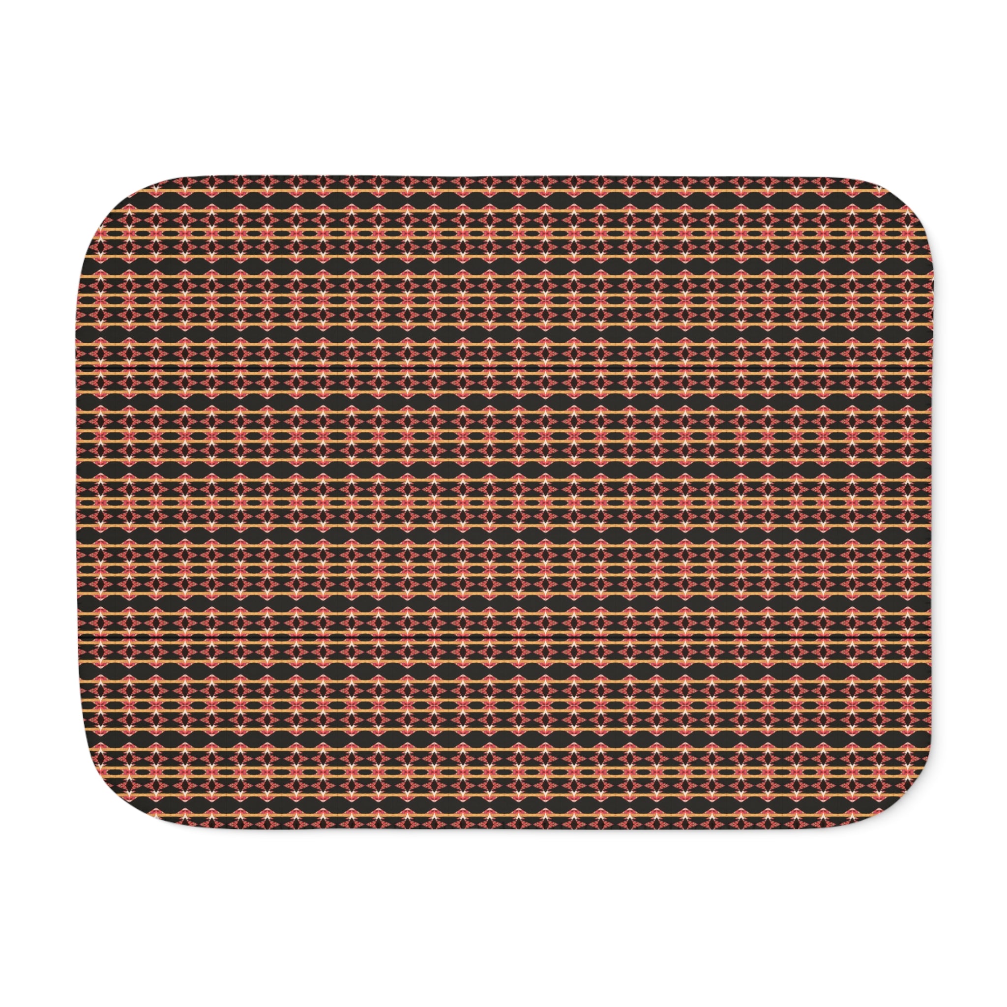 "Native America Now" Plaid Sherpa Blanket - Cozy Reversible Fleece Throw for Home, Cabin & Fall Décor