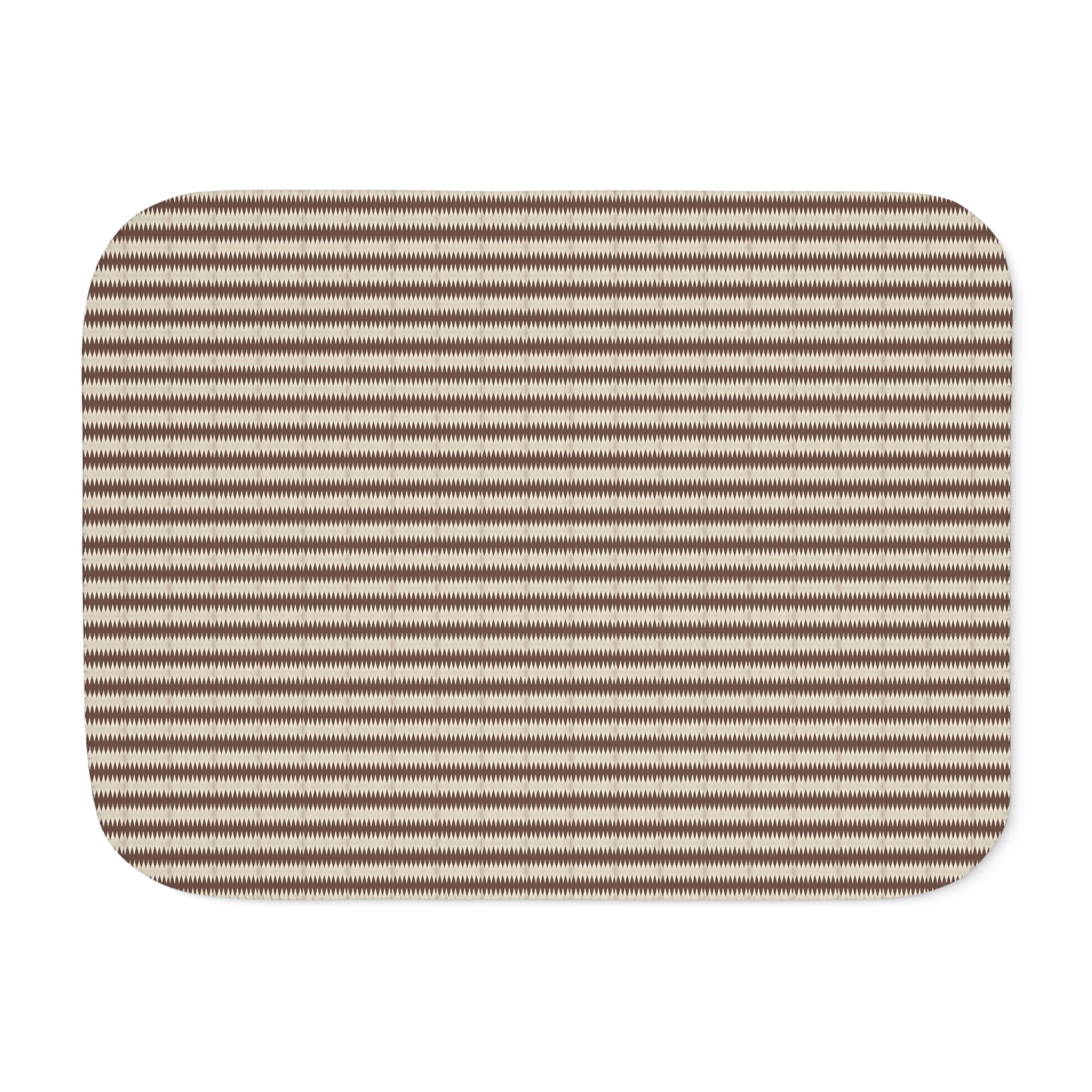 "Mississippi Midnight" Beige Sherpa Blanket - Cozy Reversible Fleece Throw for Home & Travel