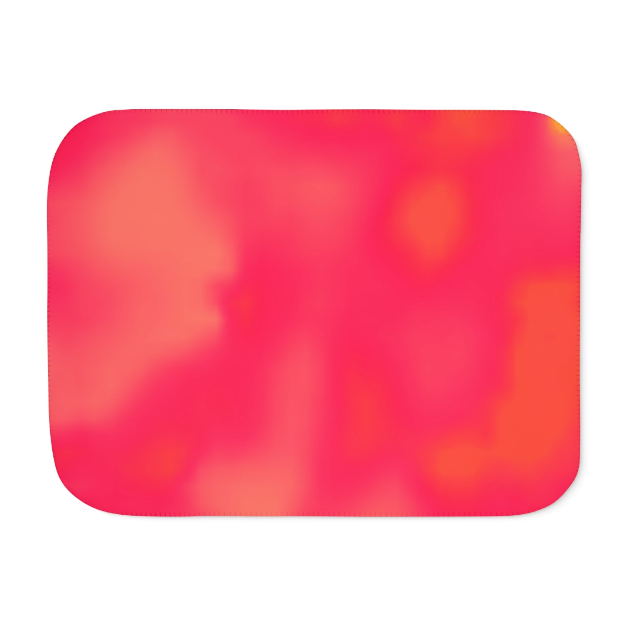 "The Skies Will Break For You, My Friend" Sherbet Plush Sherpa Blanket - Vibrant Coral Tie-Dye Reversible Throw