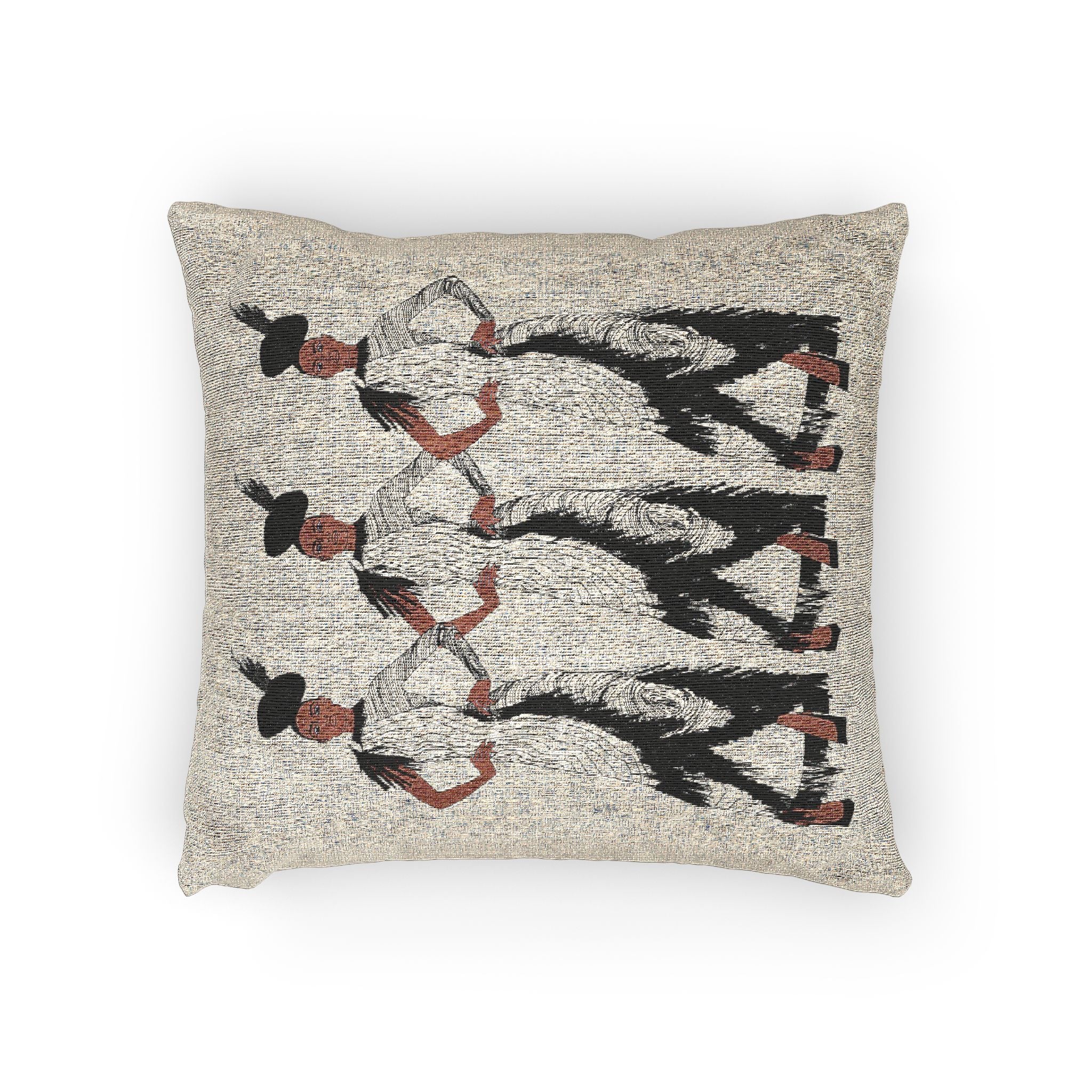 "Fierce Honey" Fashion Illustration, Black Women, Black Girl Magic Posh Woven Pillow