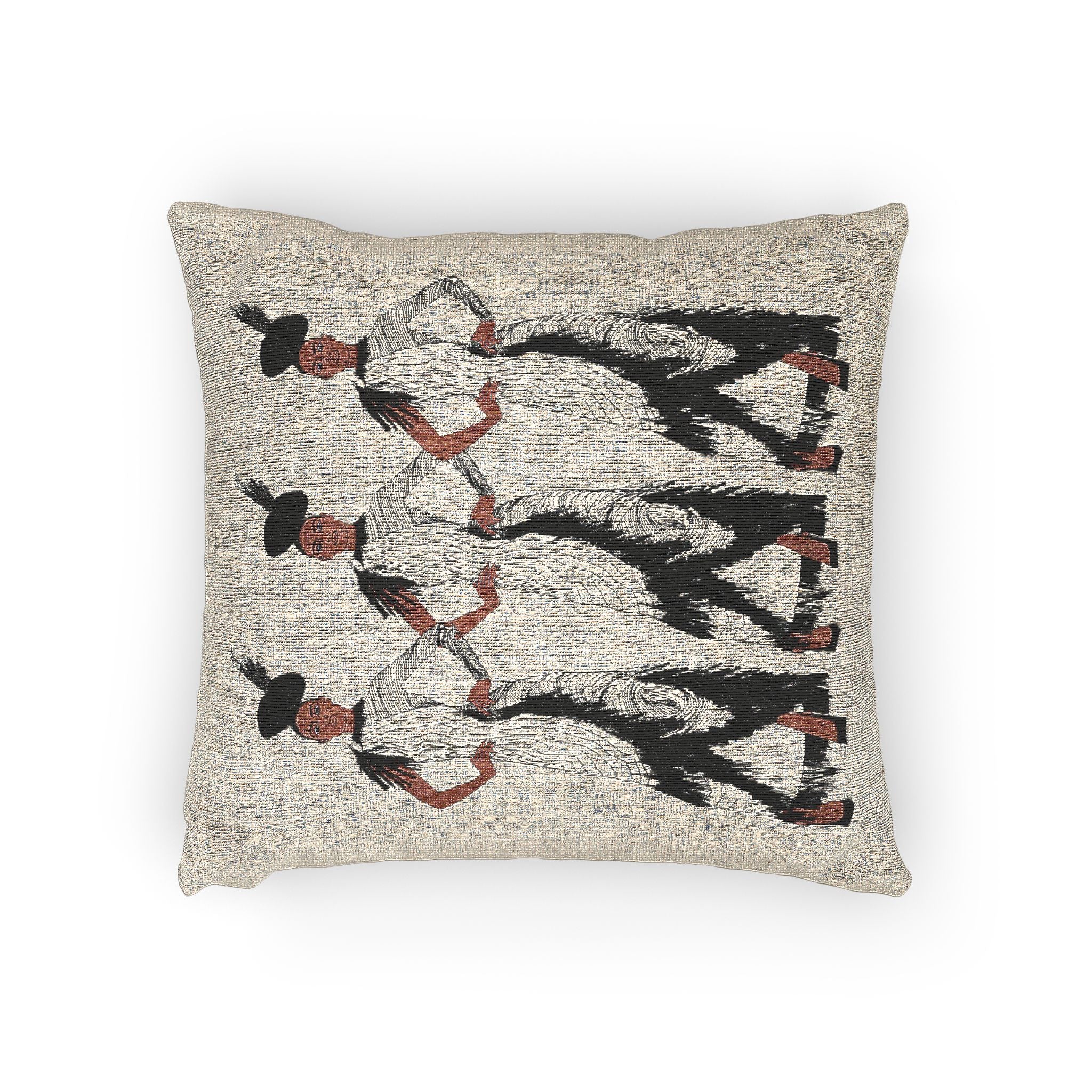 "Fierce Honey" Fashion Illustration, Black Women, Black Girl Magic Posh Woven Pillow
