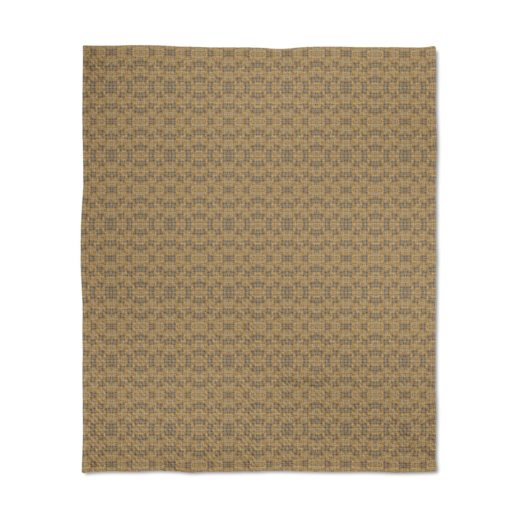 "All Things Fall Apart" Quilted Throw Blanket — Rustic Plaid Cozy Throw for Living Room & Cabin Décor
