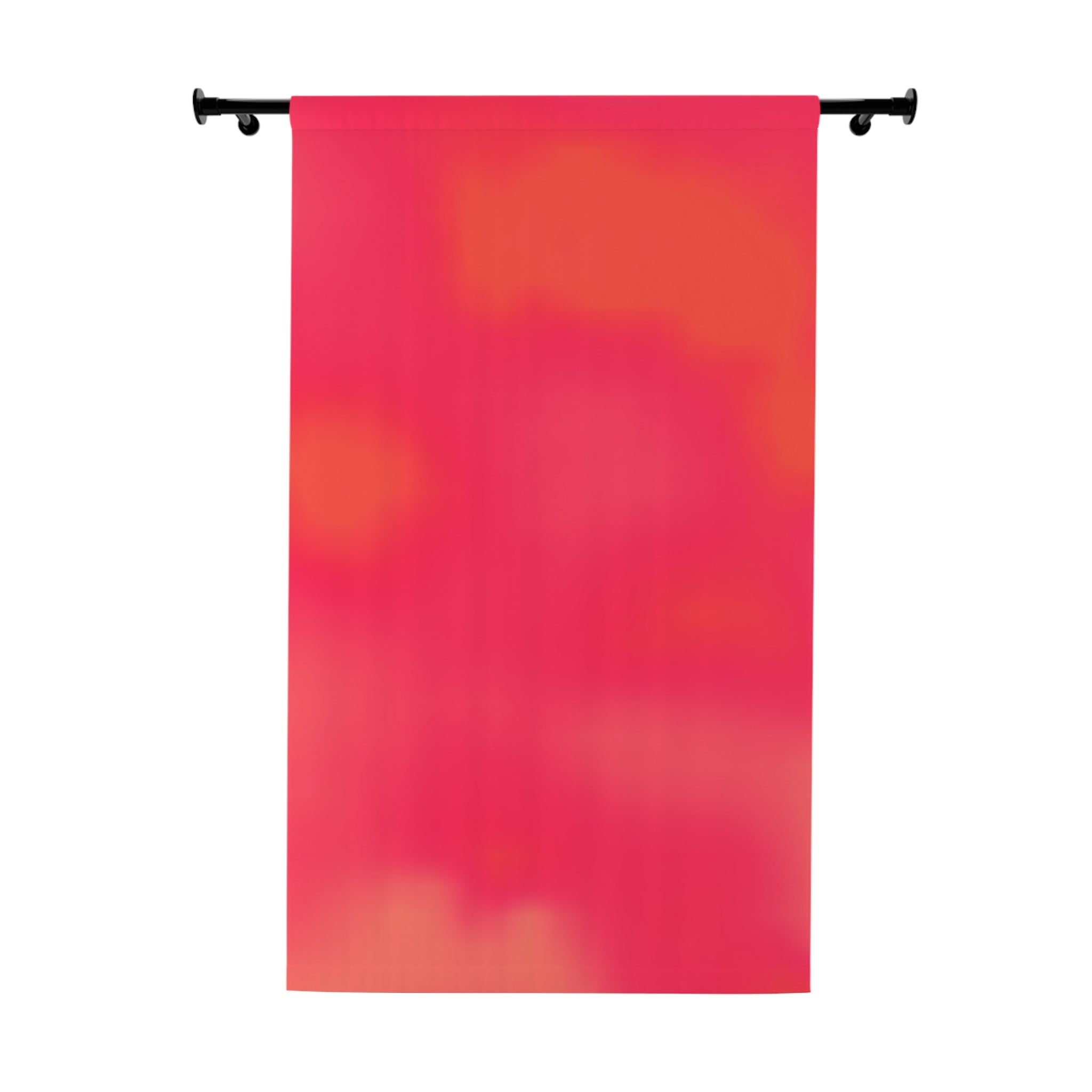 "The Skies Will Break For You, My Friend" Vibrant Sunset Pink Window Curtain — Gradient Ombre Drapery Panel