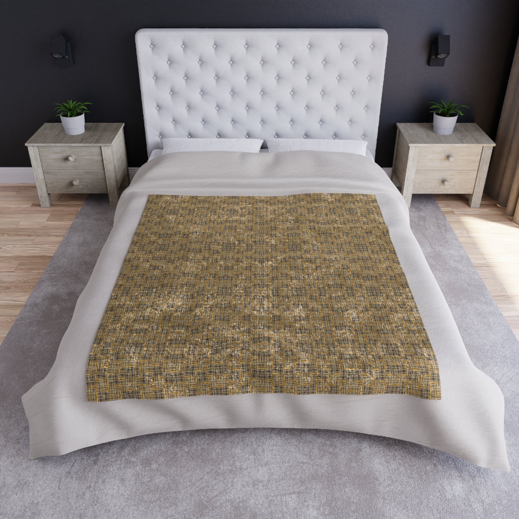"All Things Fall Apart" Crushed Velvet Blanket