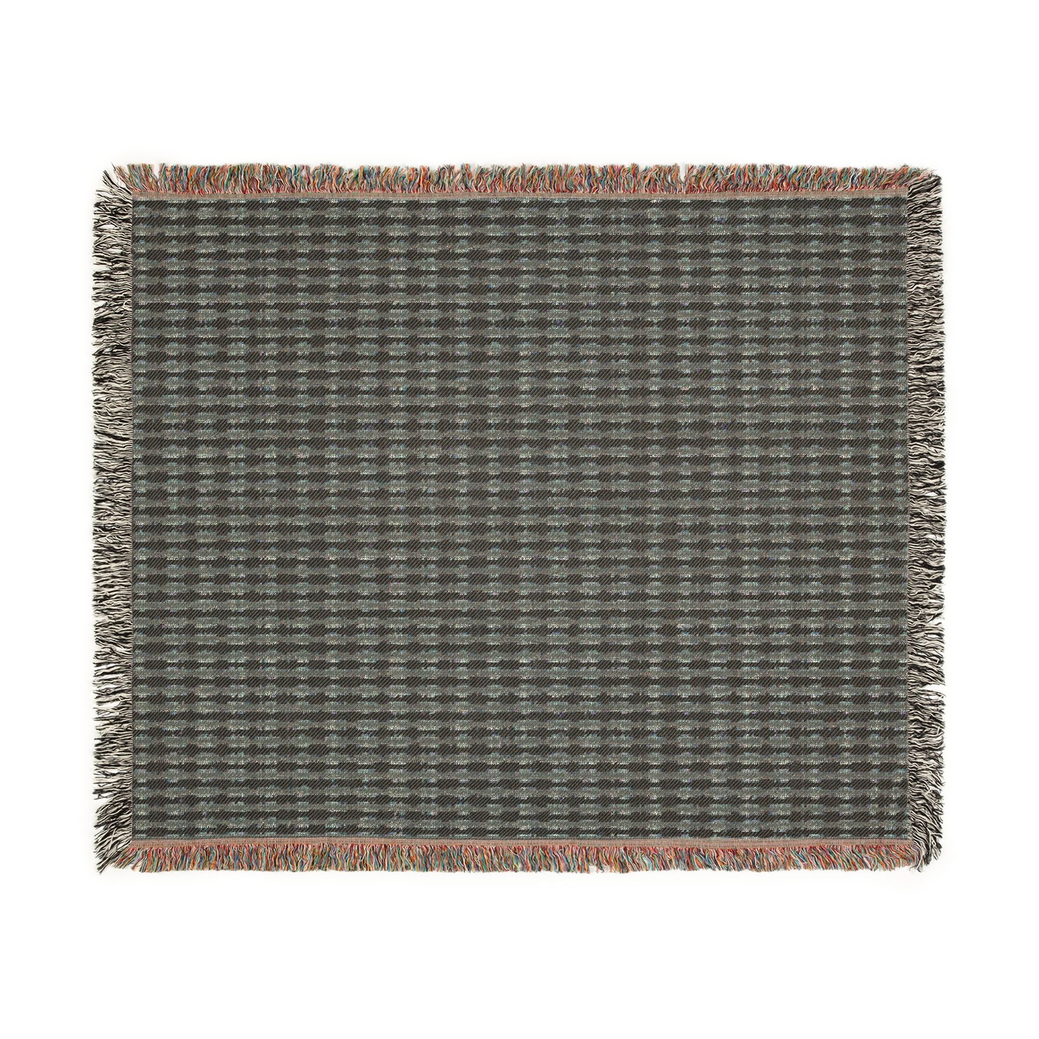 "Mississippi Morning" Brown and Beige Striped Textile Woven Blanket — Cozy Neutral Throw with Fringe (Indoor/Outdoor)