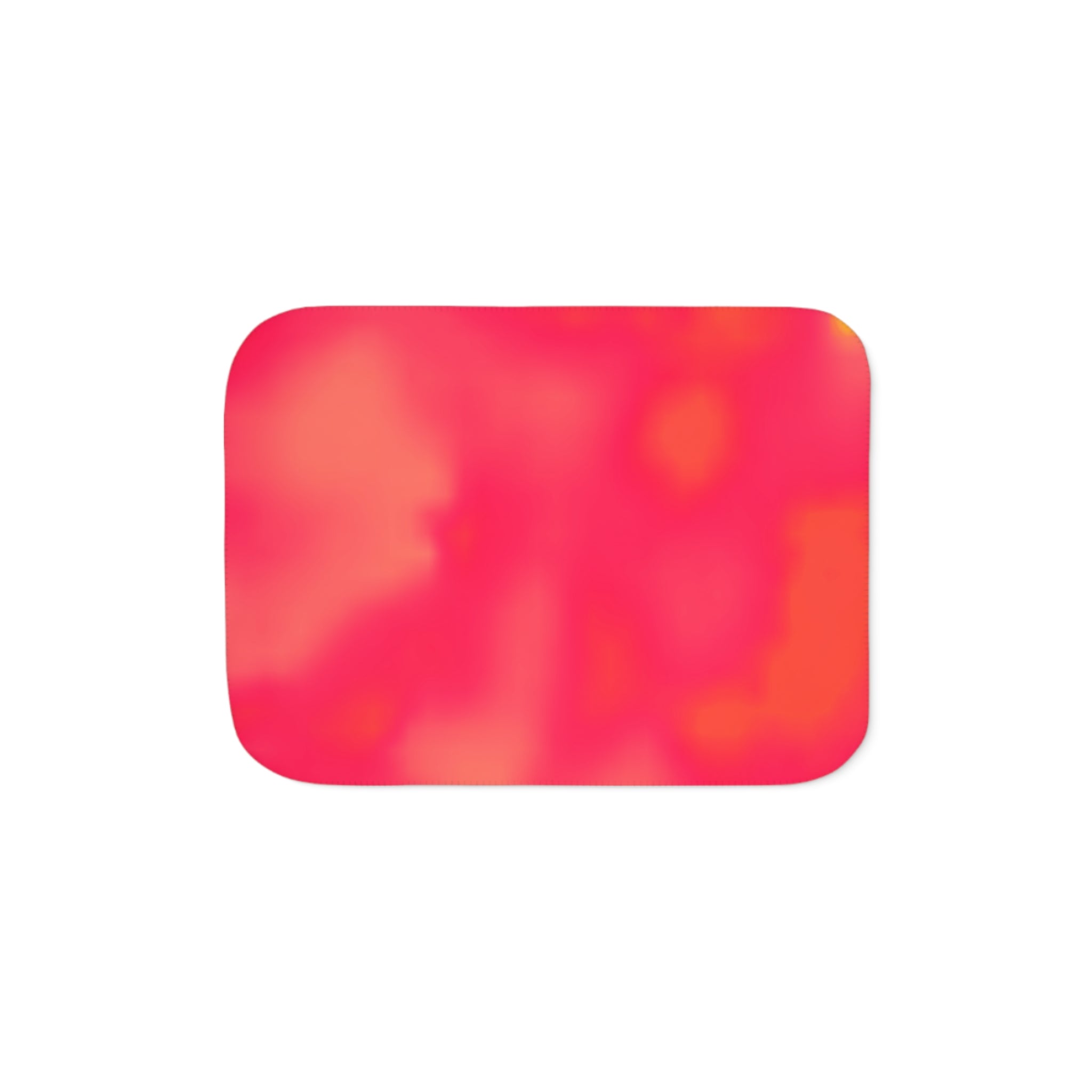 "The Skies Will Break For You, My Friend" Sherbet Plush Sherpa Blanket - Vibrant Coral Tie-Dye Reversible Throw
