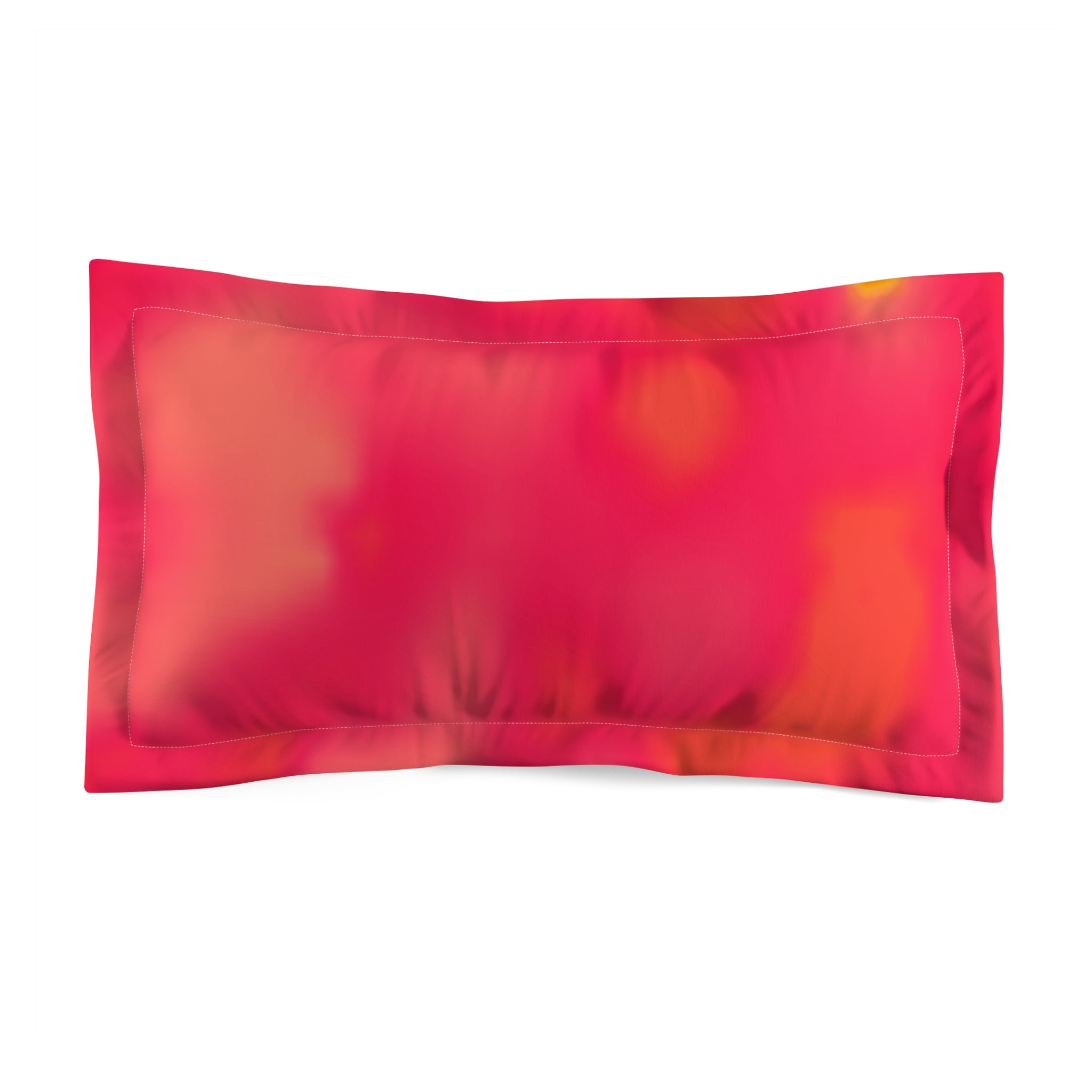 "The Skies Will Break For You, My Friend" Watercolor Pink Pillow Sham — Vibrant Floral Accent