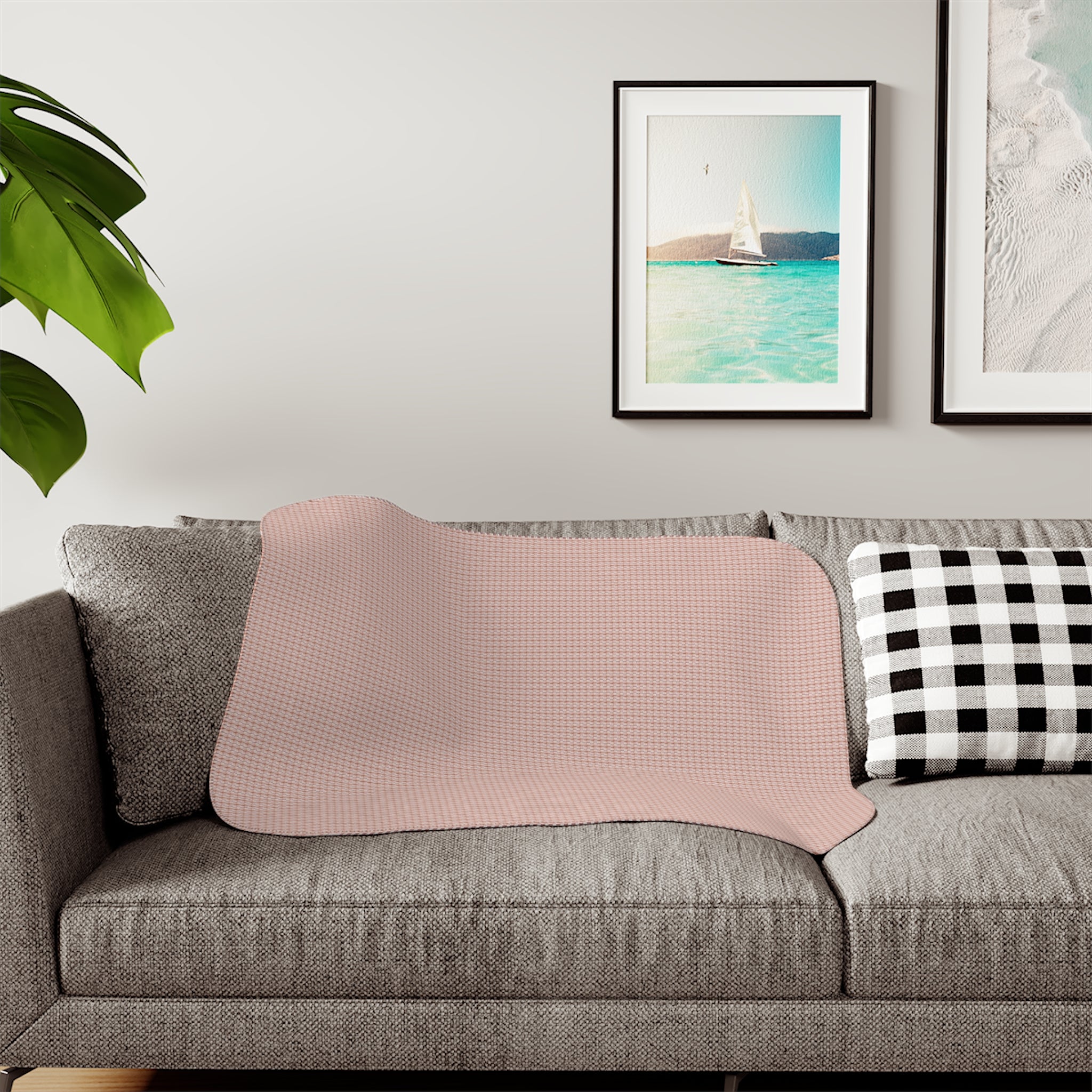 "Grandma Rose" Plush Sherpa Blanket - Cozy Reversible Throw for Home & Travel