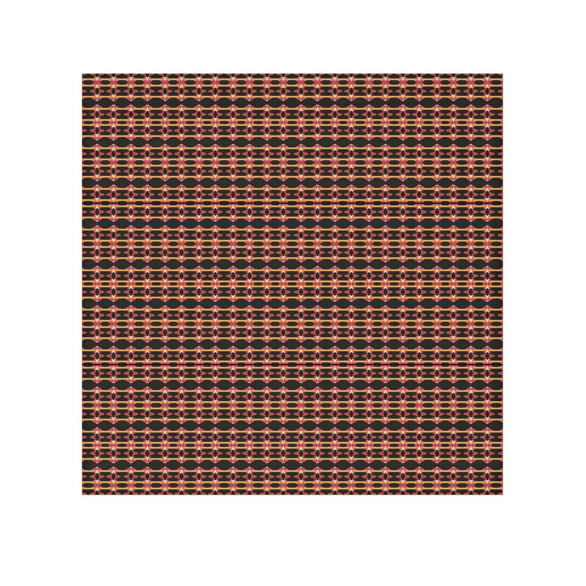 "Native America Now" Geometric Rust Plaid Face Towel