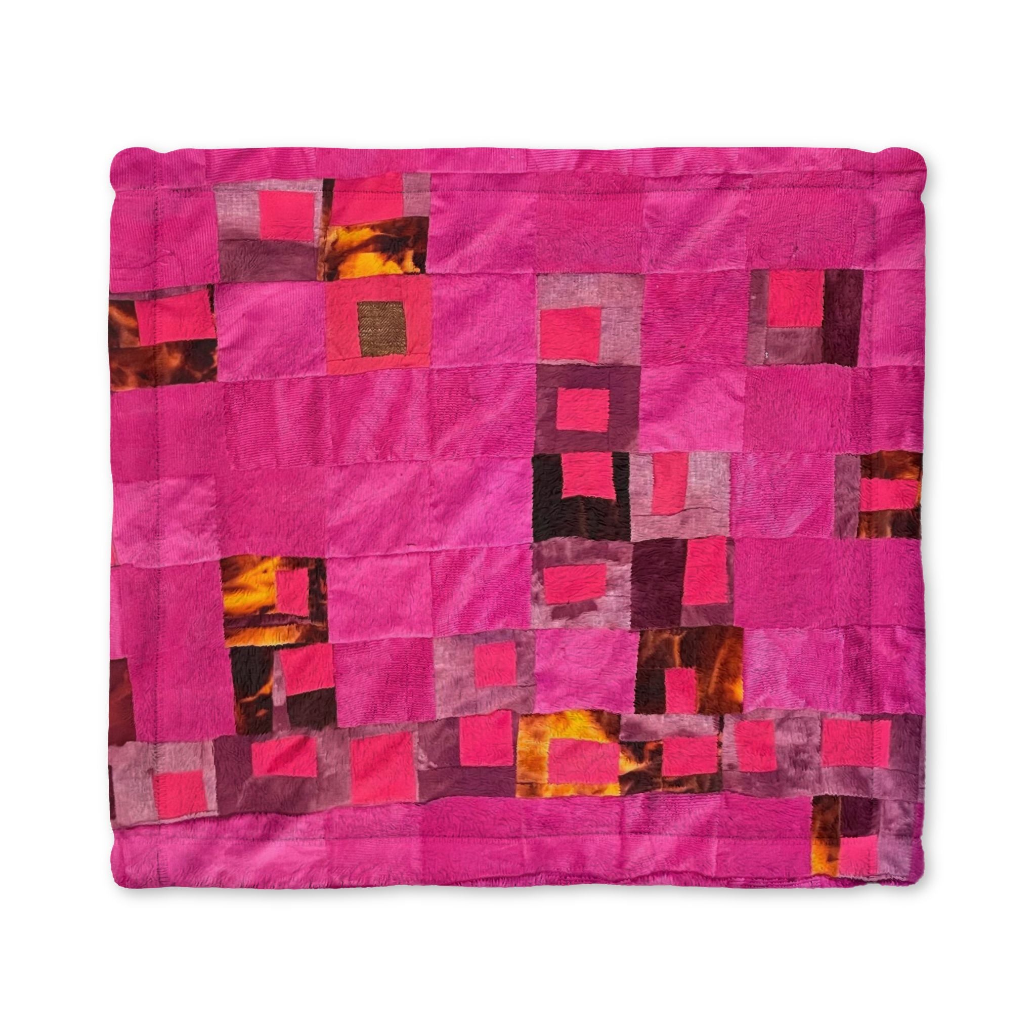 "Lela" Baby Lovey Blanket — Soft Pink Minky Security Blanket for Infants & Toddlers