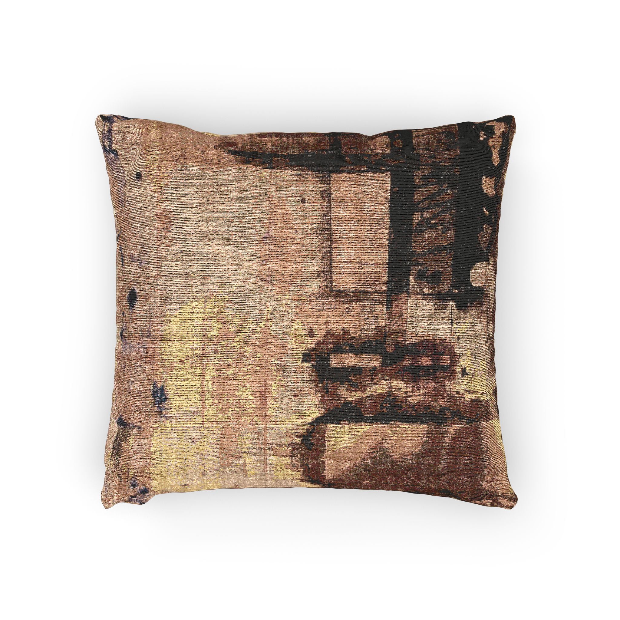"Dance in the Rain" Acrylic Painting, Artsy Woven Pillow