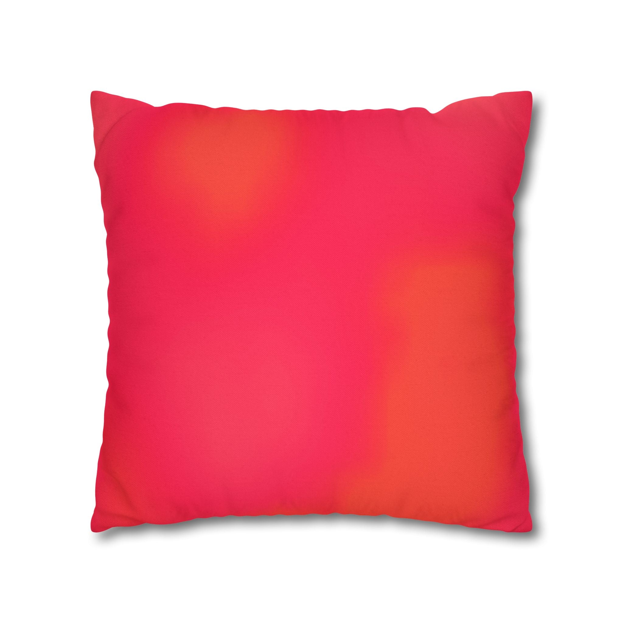"The Skies Will Break For You, My Friend" Gradient Coral Square Pillowcase — Soft Spun Polyester Decorative Throw Pillow Cover