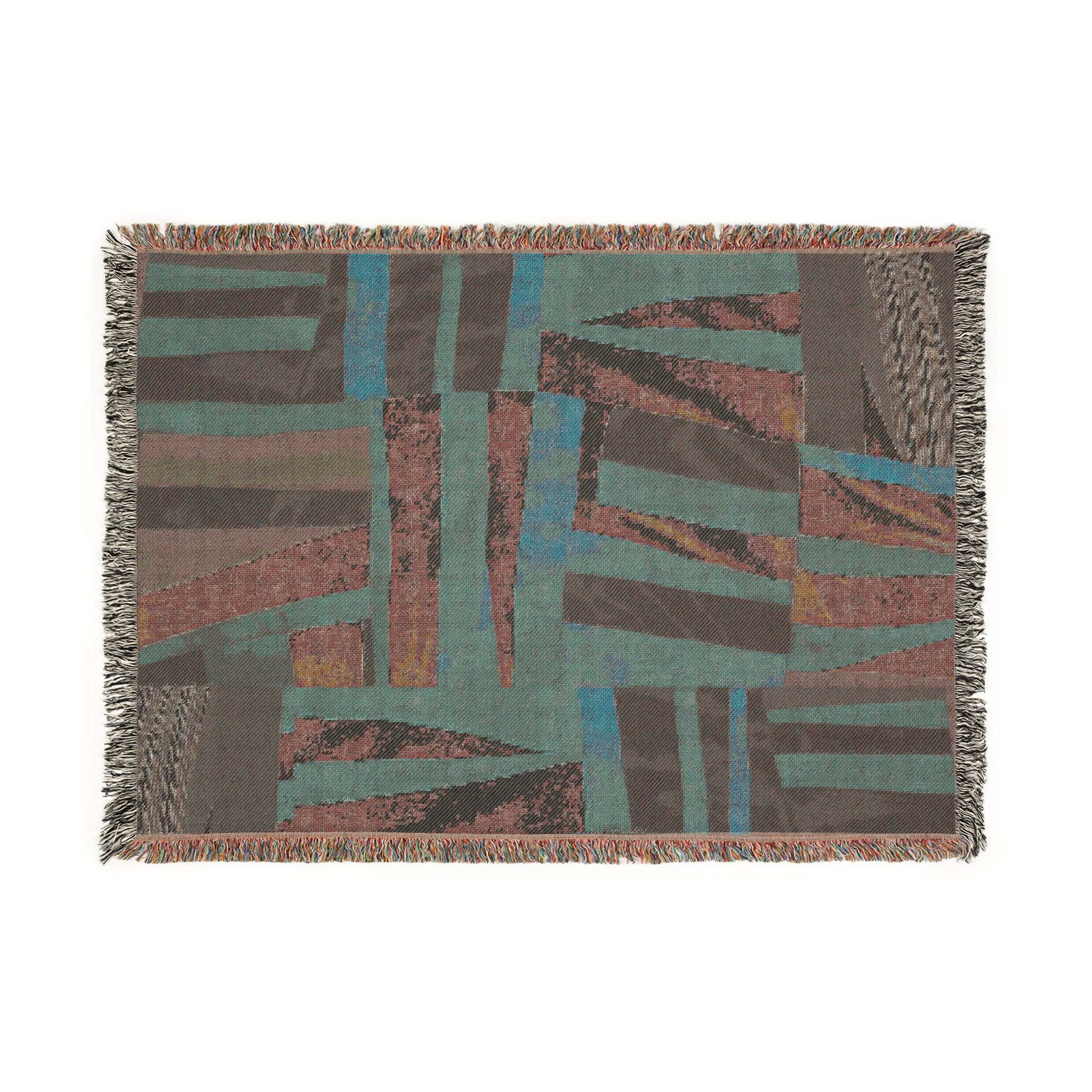 "Samuel" Abstract Art Woven Blanket - Cozy Throw for Home Decor, Unique Gift for Housewarming, Bohemian Blanket, Cozy Living Room Accessory, [...]