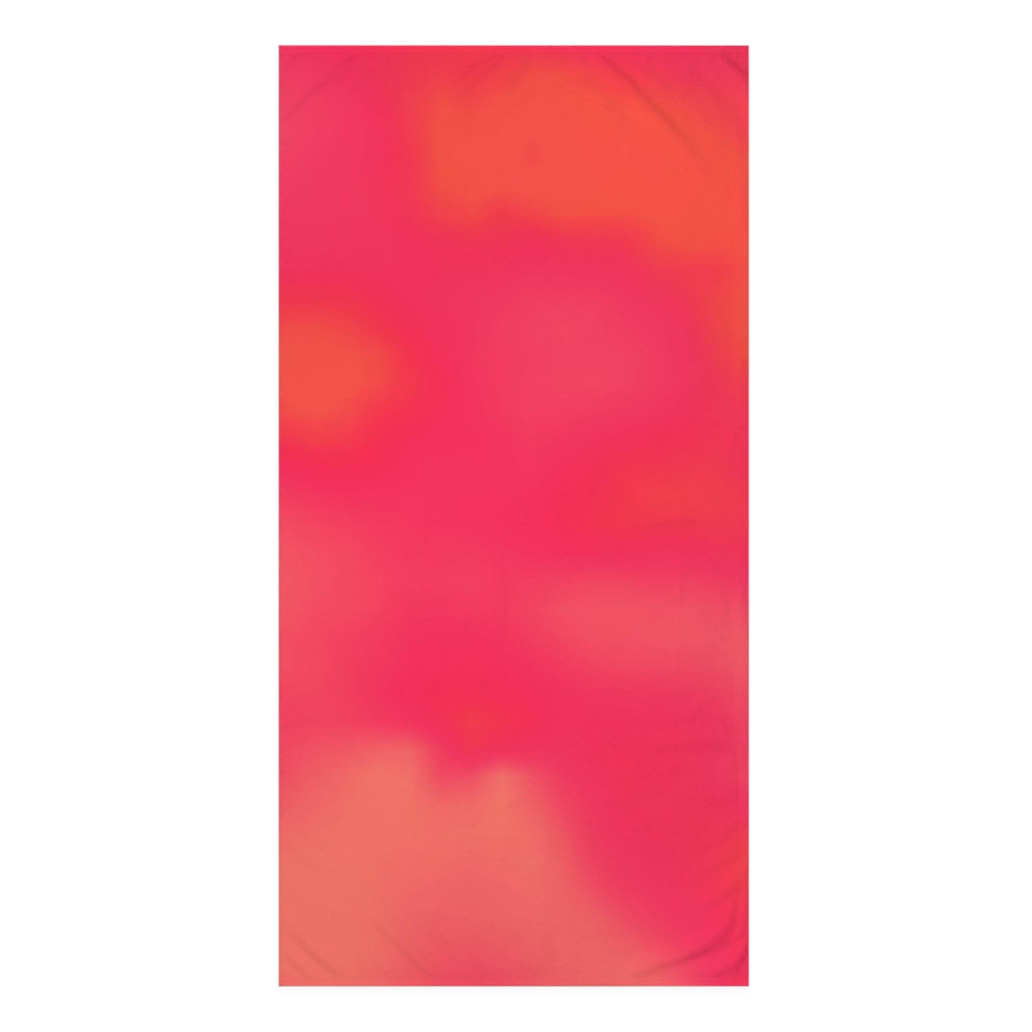 "The Skies Will Break For You, My Friend" Vibrant Coral Ombre Beach Towel