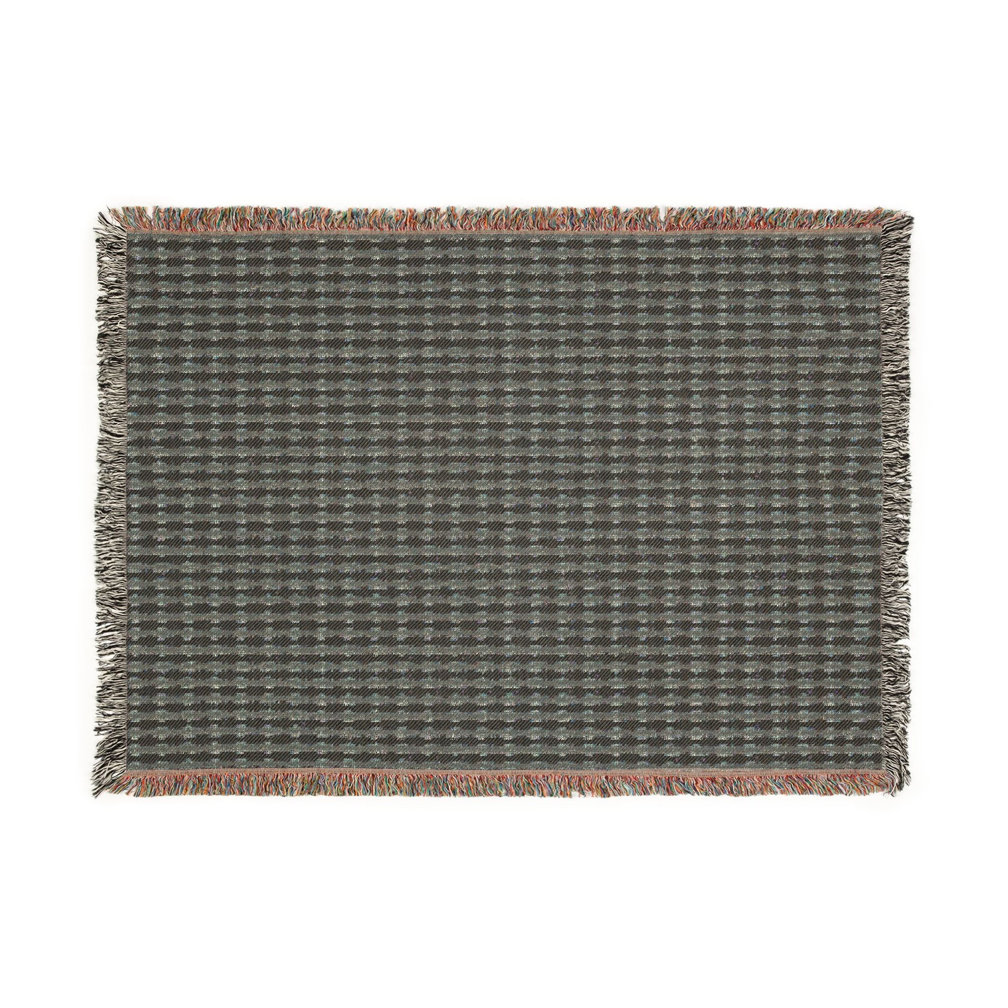 "Mississippi Morning" Brown and Beige Striped Textile Woven Blanket — Cozy Neutral Throw with Fringe (Indoor/Outdoor)