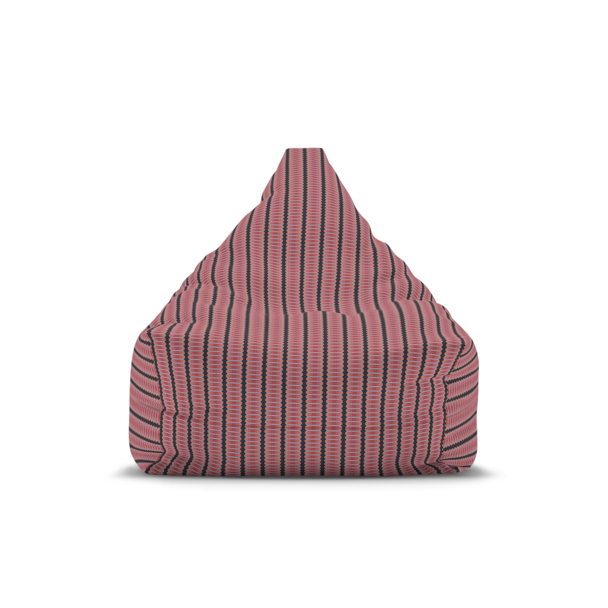 "The Nike of Samothrace" Striped Pink Bean Bag Cover – Cozy Boho Lounge Chair Slipcover