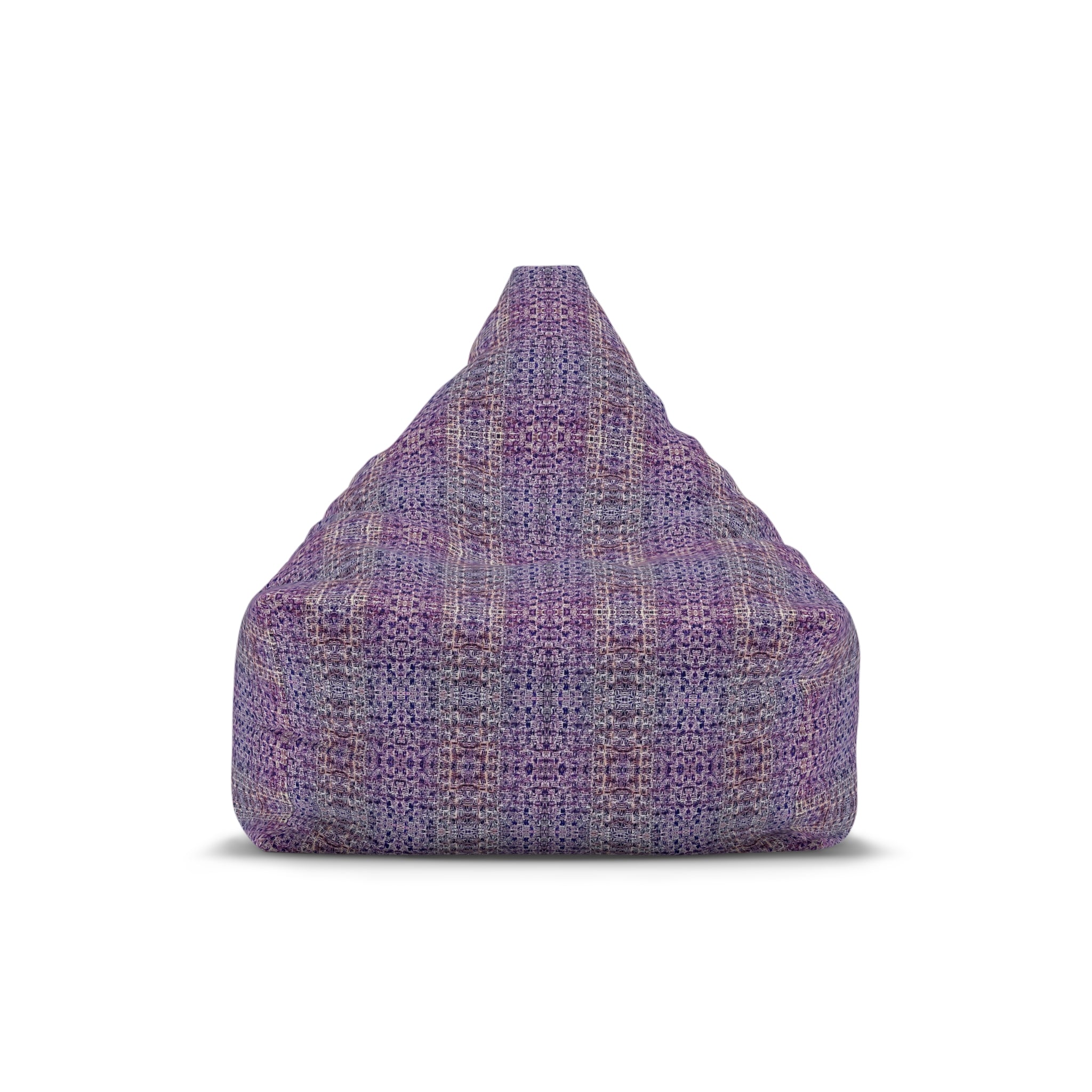 "Pauline, My Love" Boho Purple Woven Texture Bean Bag Cover – Cozy Accent Slipcover for Living Room & Kids’ Rooms