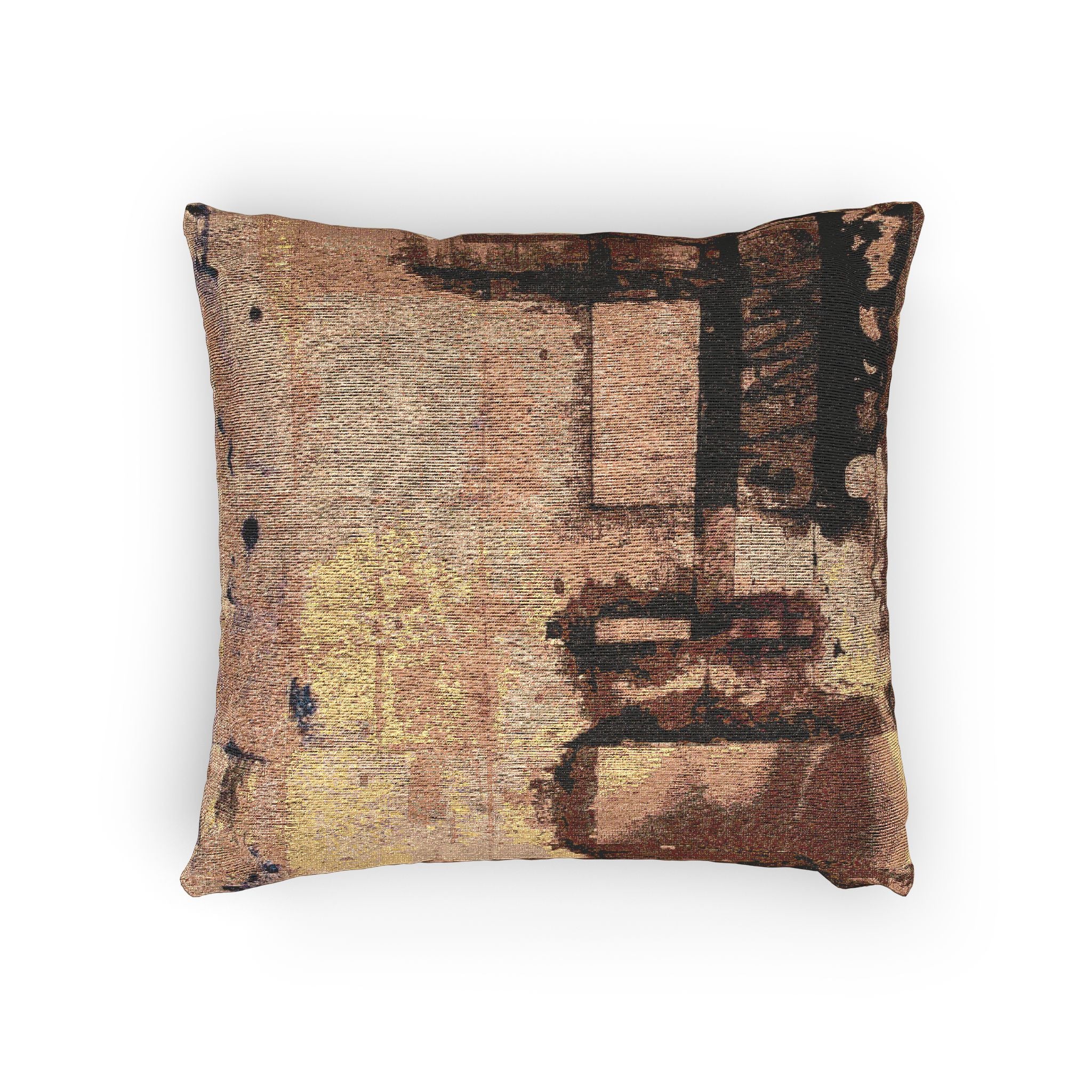 "Dance in the Rain" Acrylic Painting, Artsy Woven Pillow