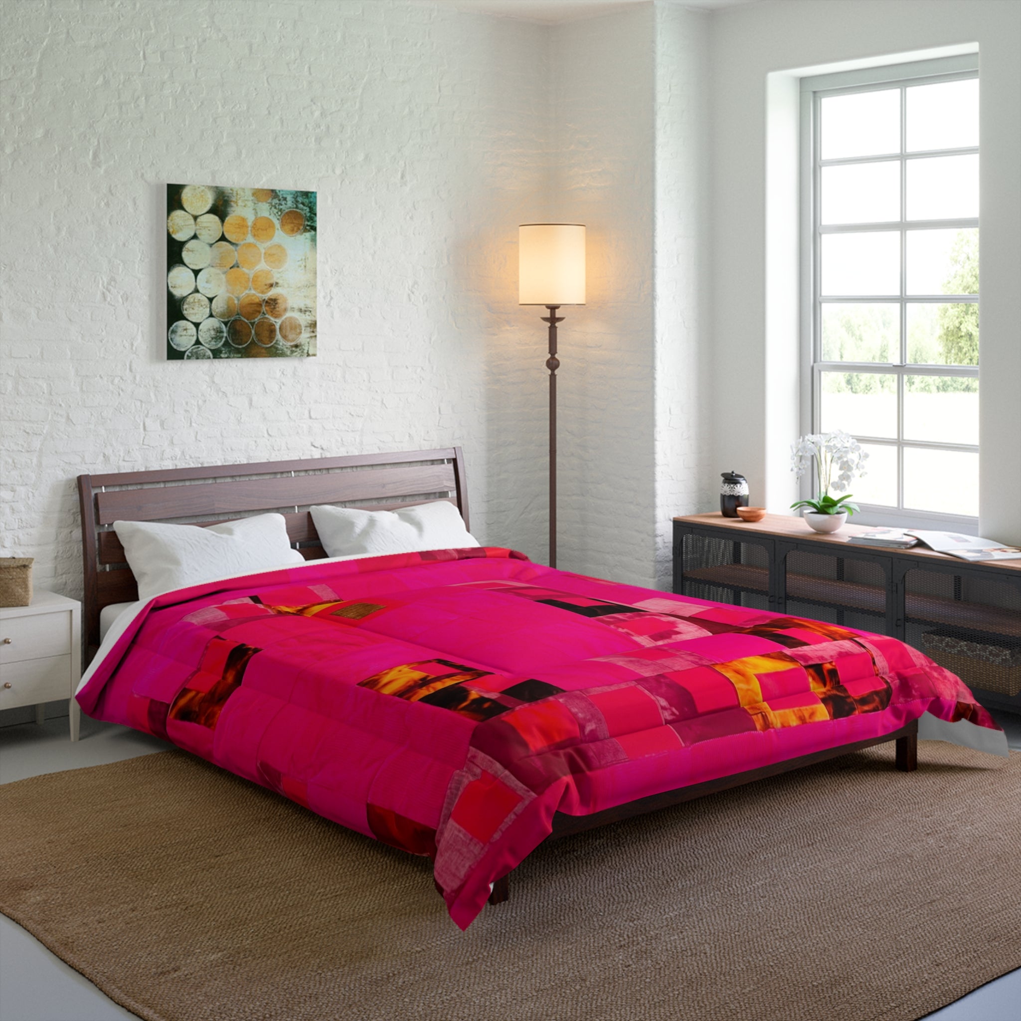 "Lela" Mosaic Pink Lovely Comforter