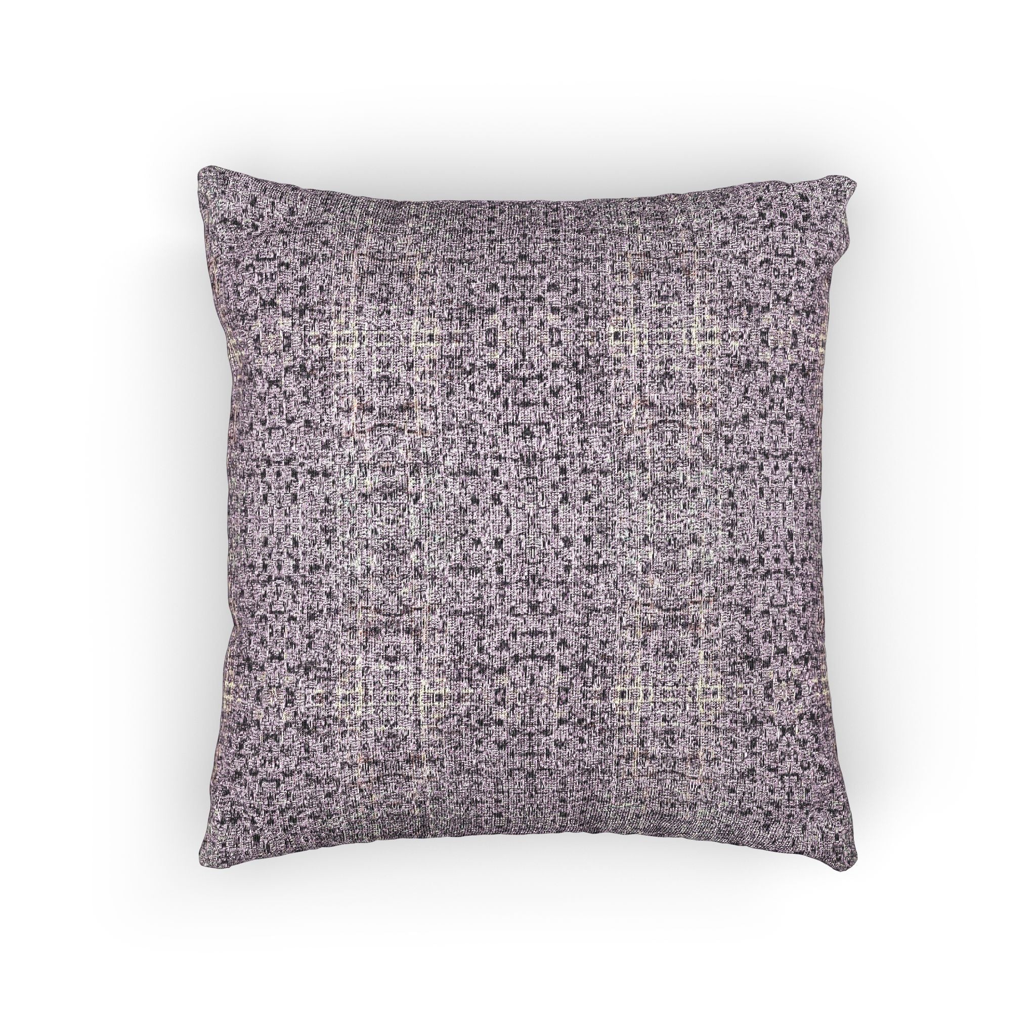 "Pauline, My Love" Woven Pillow — Textured Purple Geometric Decorative Throw Pillow