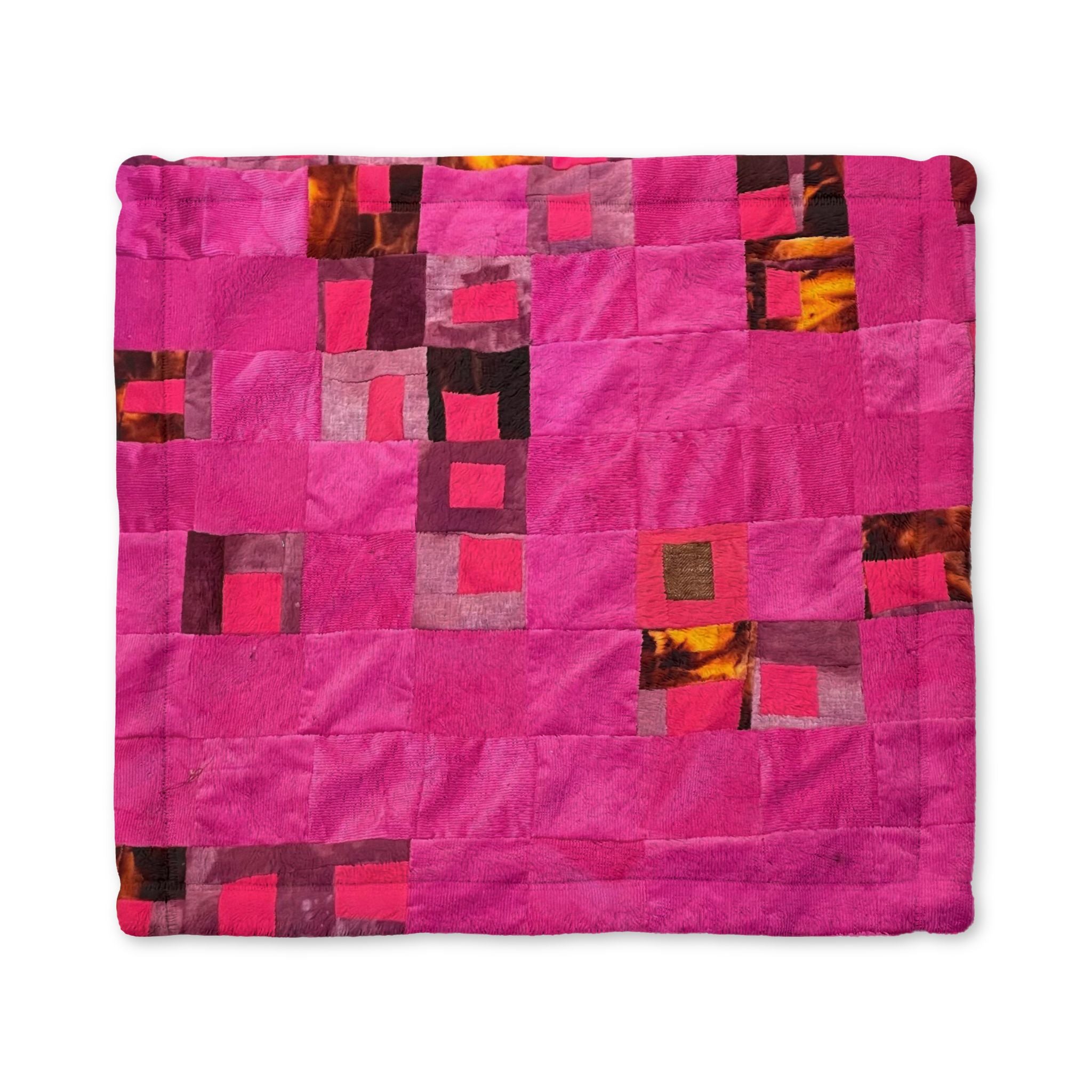 "Lela" Baby Lovey Blanket — Soft Pink Minky Security Blanket for Infants & Toddlers