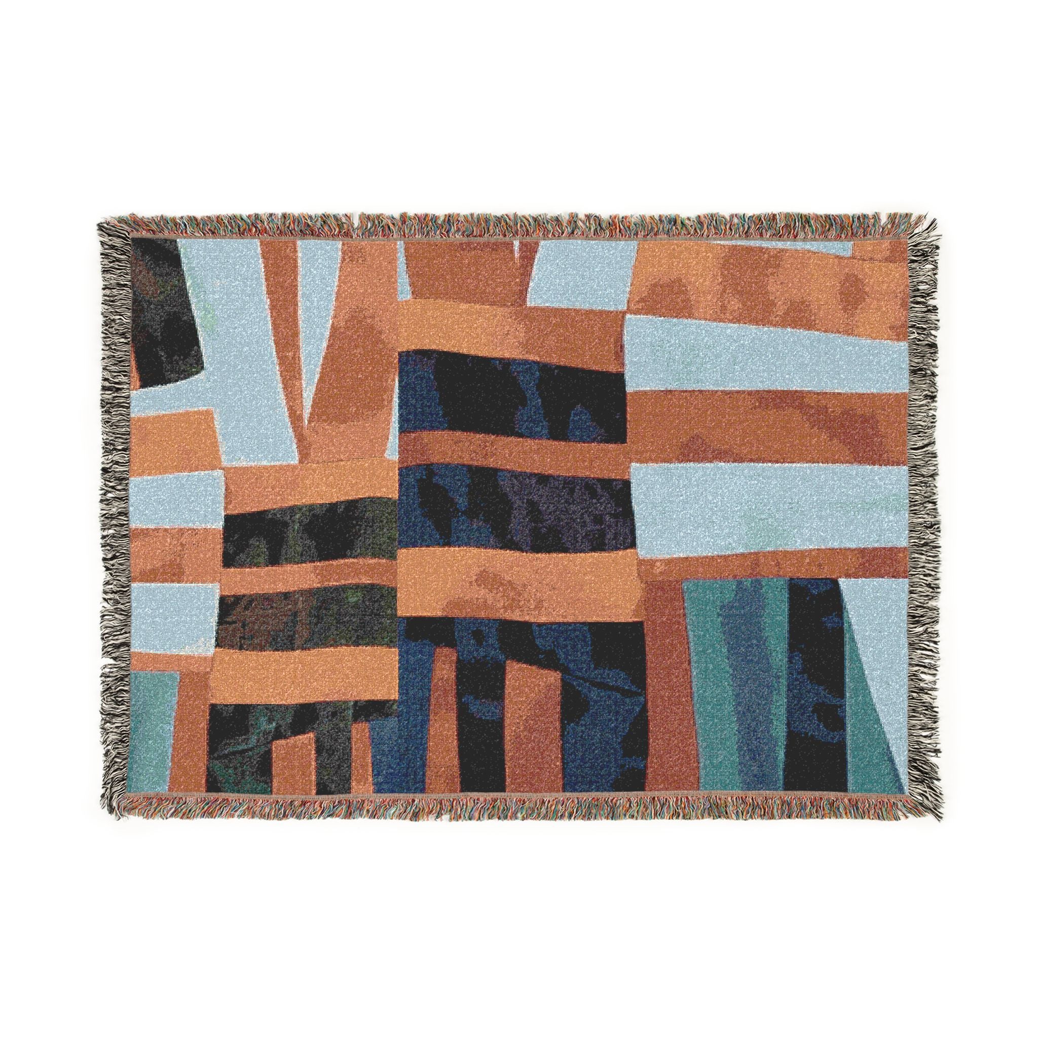 "Samuel" Abstract Art Woven Blanket - Cozy Throw for Home Decor, Unique Gift for Housewarming, Bohemian Blanket, Cozy Living Room Accessory, [...]