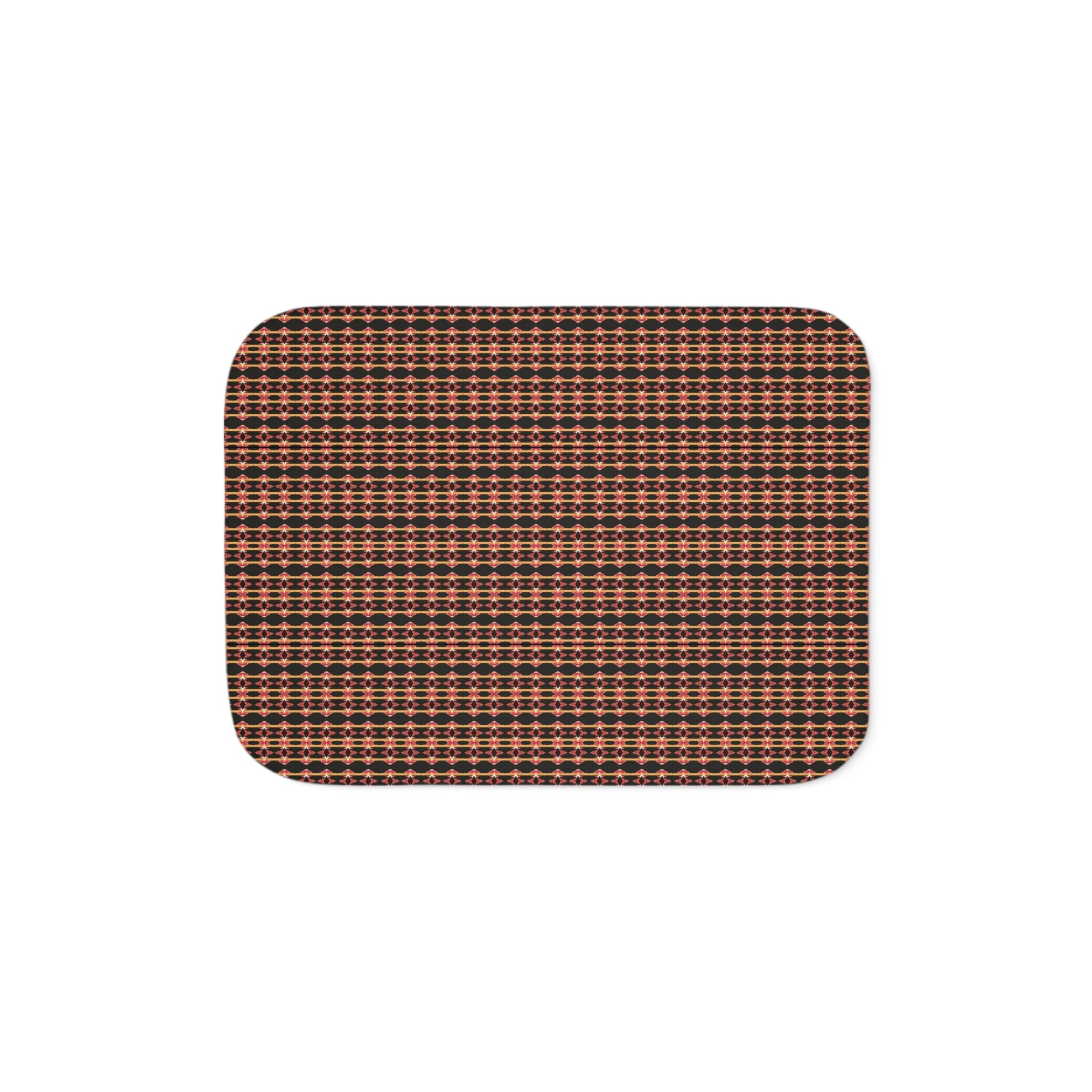 "Native America Now" Plaid Sherpa Blanket - Cozy Reversible Fleece Throw for Home, Cabin & Fall Décor