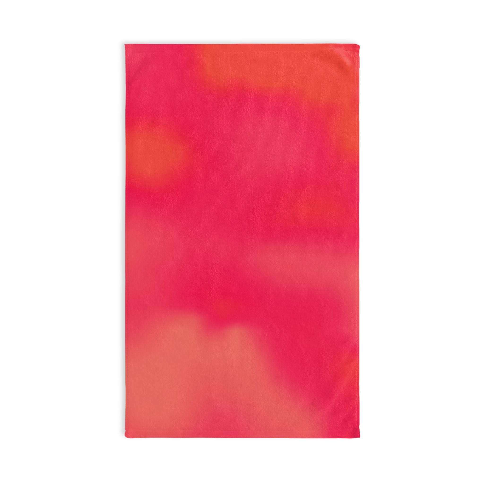 "The Skies Will Break for You, My Friend" Coral Sunset Tie-Dye Hand Towel