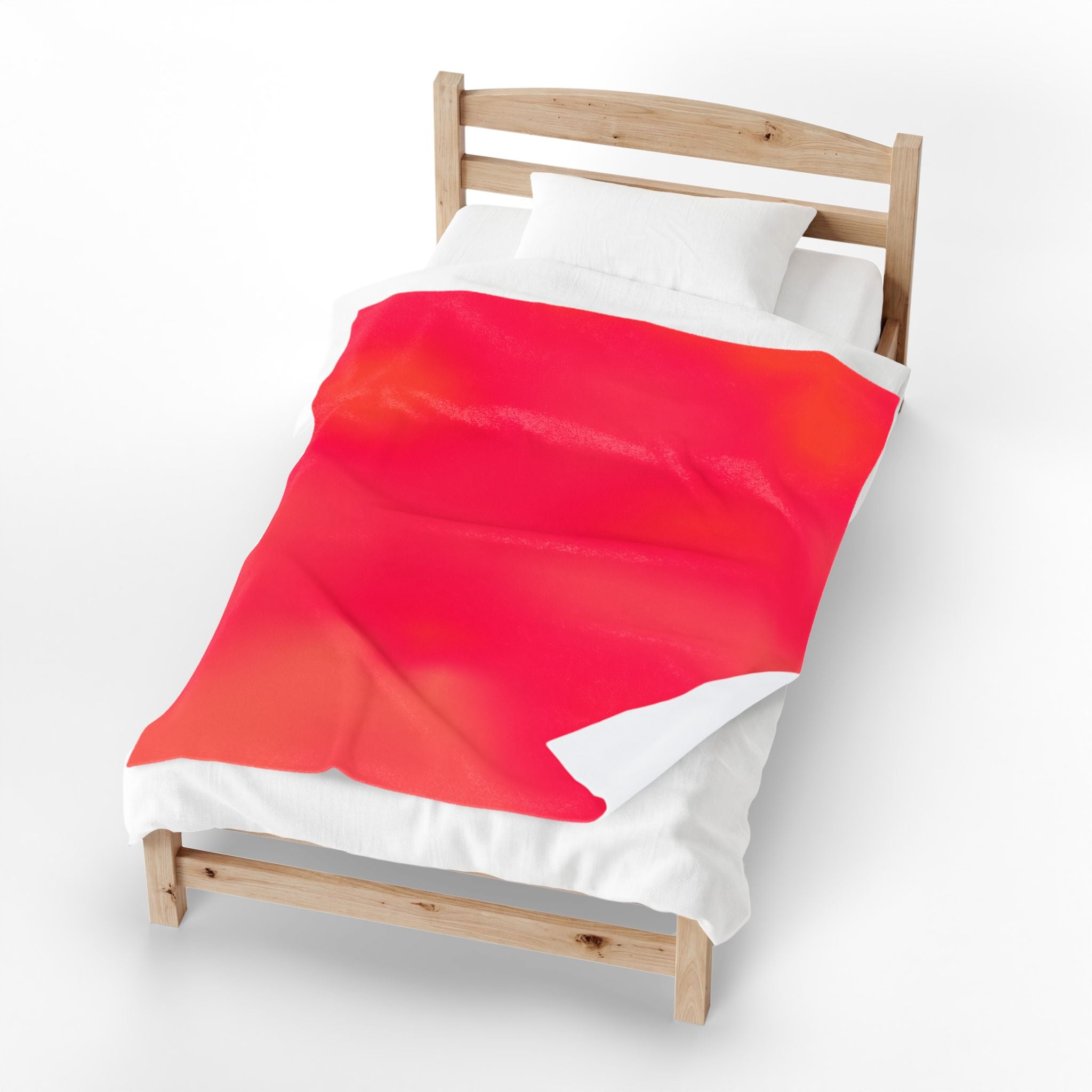 "The Skies Will Break For You, My Friend" Velveteen Plush Blanket — Pink Sunset Gradient Cozy Throw
