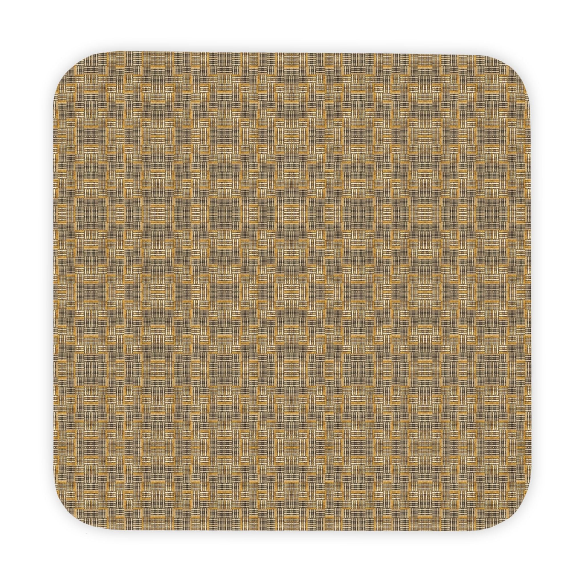 "All Things Fall Apart" Plaid Hooded Baby Towel - Cozy Tan Check Baby Bath Wrap