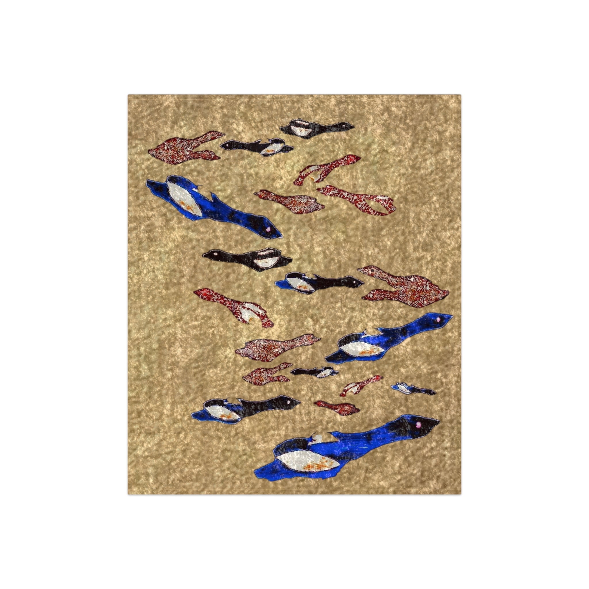 "Fly Me to the Moon" Crushed Velvet Blanket