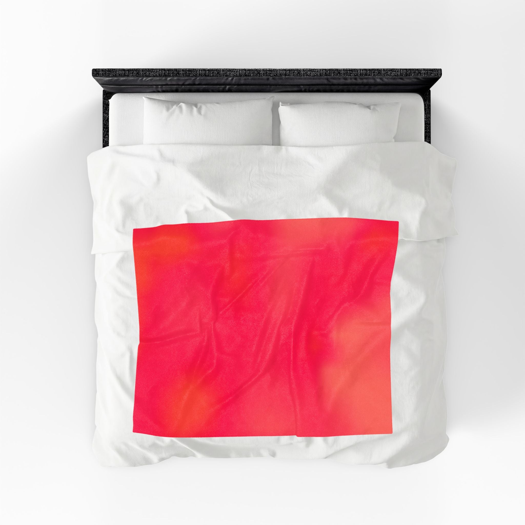 "The Skies Will Break For You, My Friend" Velveteen Plush Blanket — Pink Sunset Gradient Cozy Throw