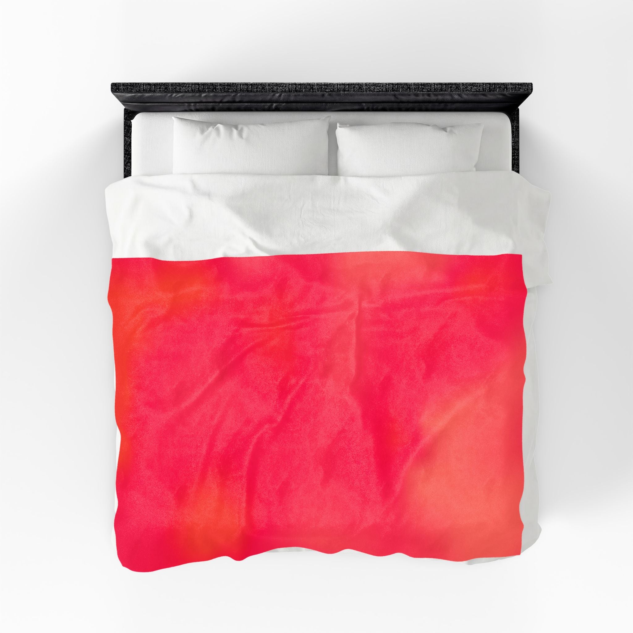 "The Skies Will Break For You, My Friend" Velveteen Plush Blanket — Pink Sunset Gradient Cozy Throw