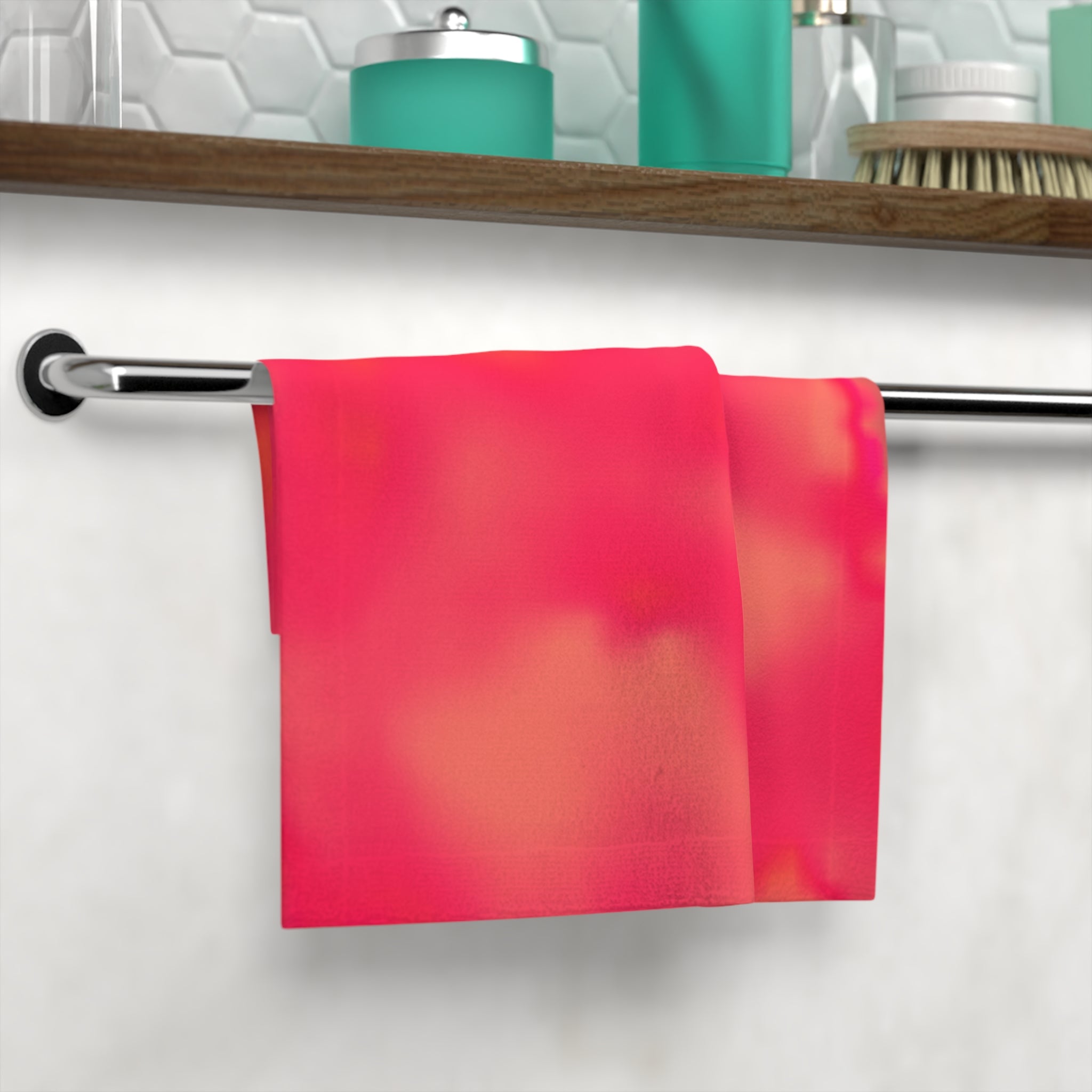 "The Skies Will Break For You, My Friend"Vibrant Sunset Tie-Dye Face Towel