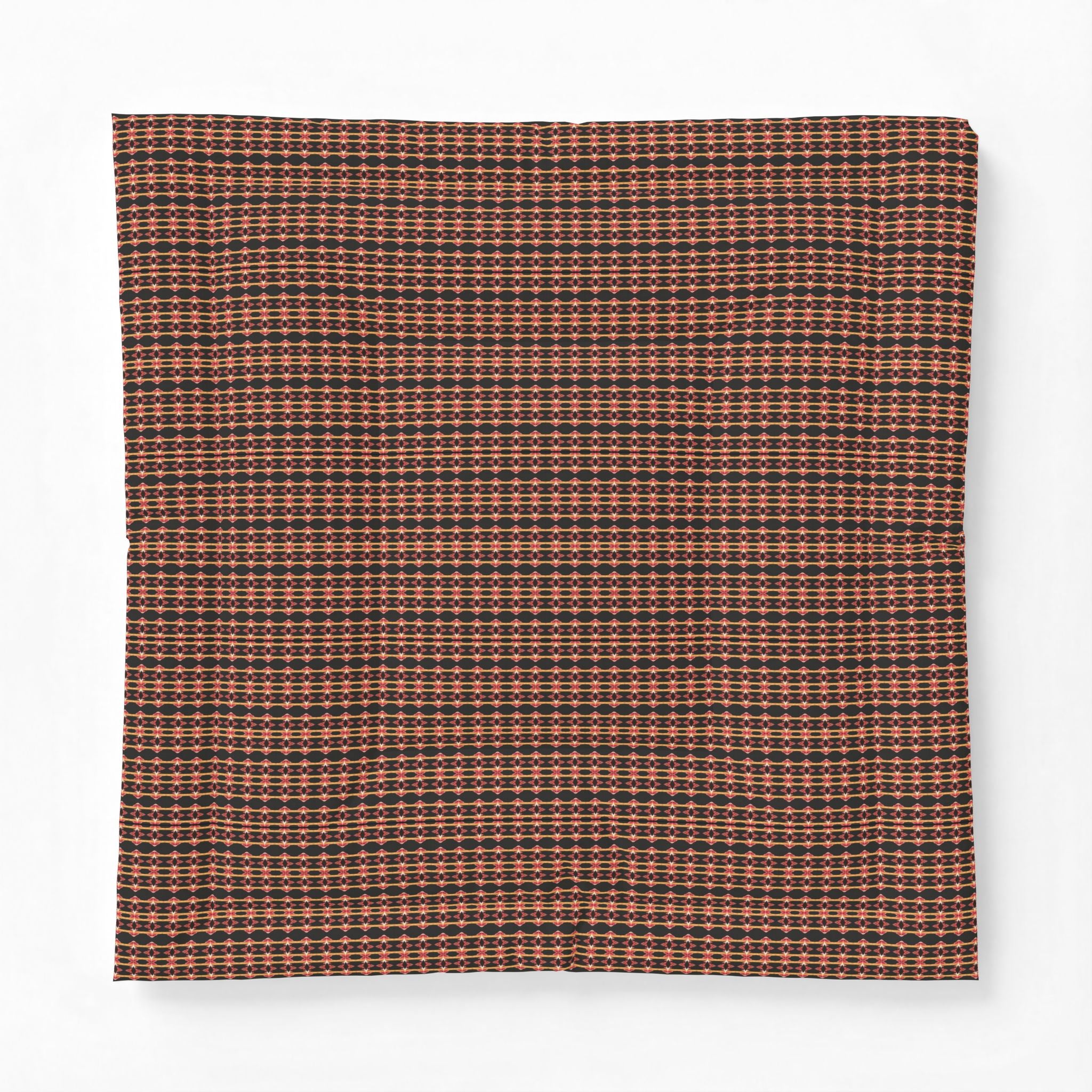 "Native America Now" Plaid Cotton Comforter — Rustic Red & Brown Bedspread for Cozy Fall & Cabin Decor